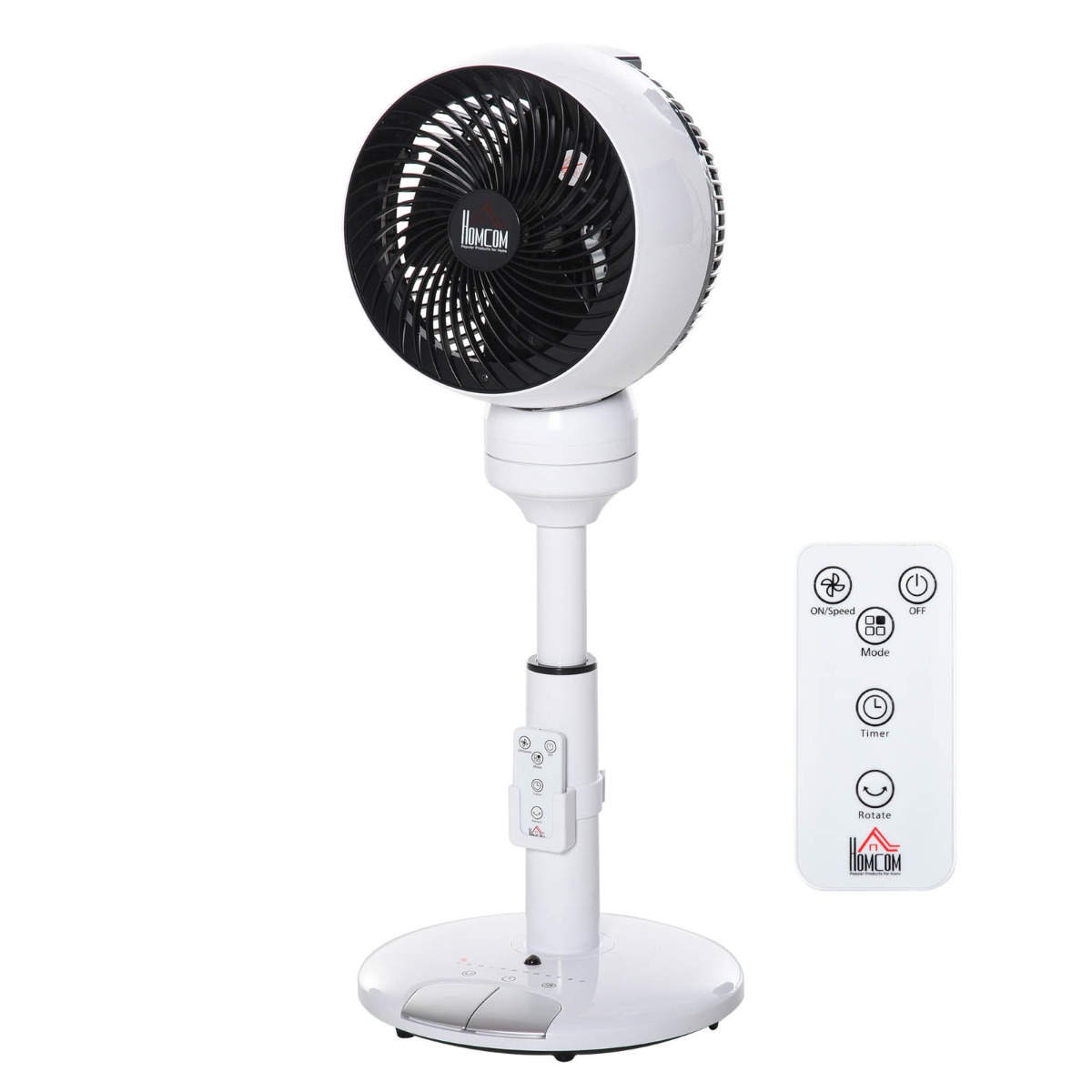 Homcom 28 Oscillating Air Circulator Fan – White”