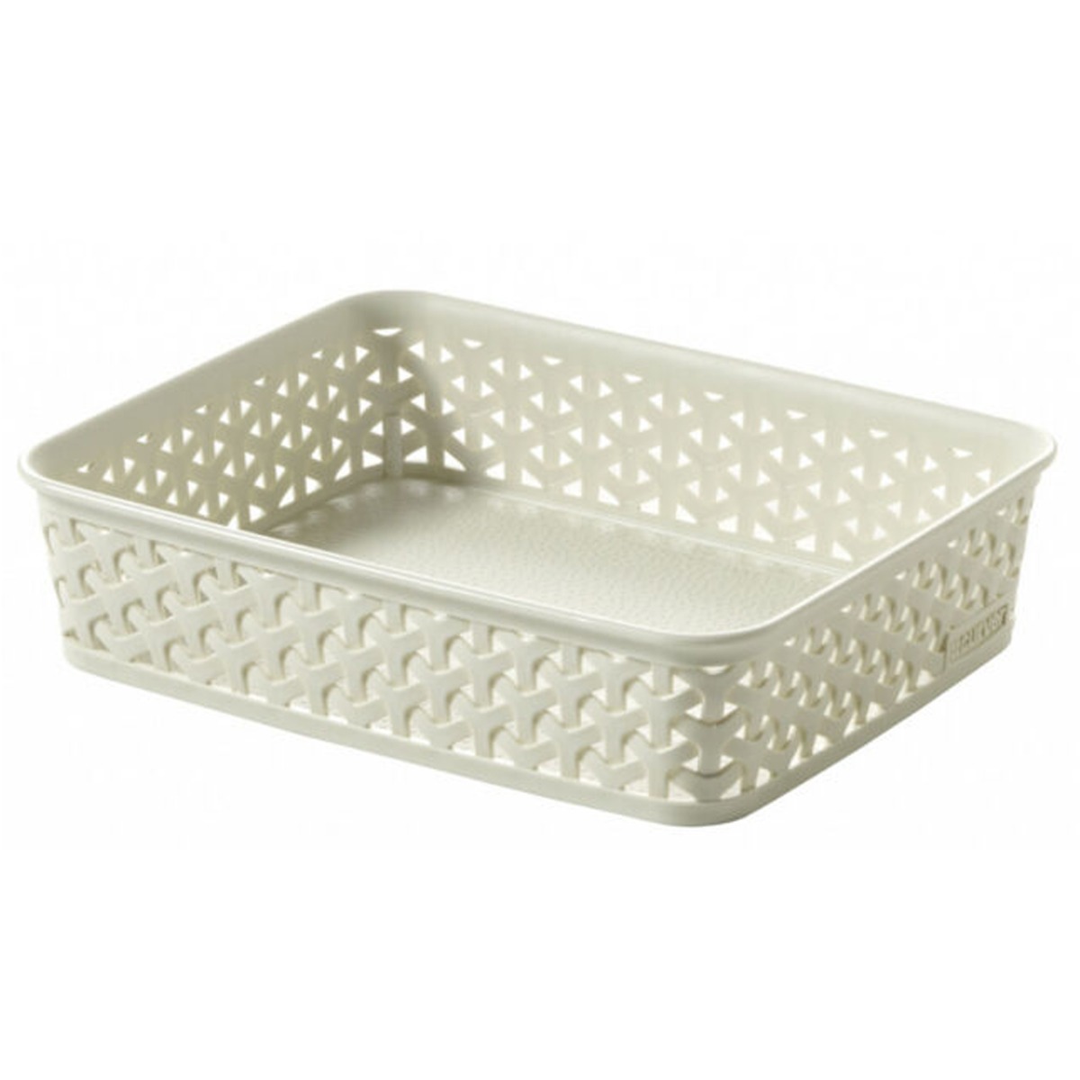 Curver My Style A5 Rattan Tray – Vintage White