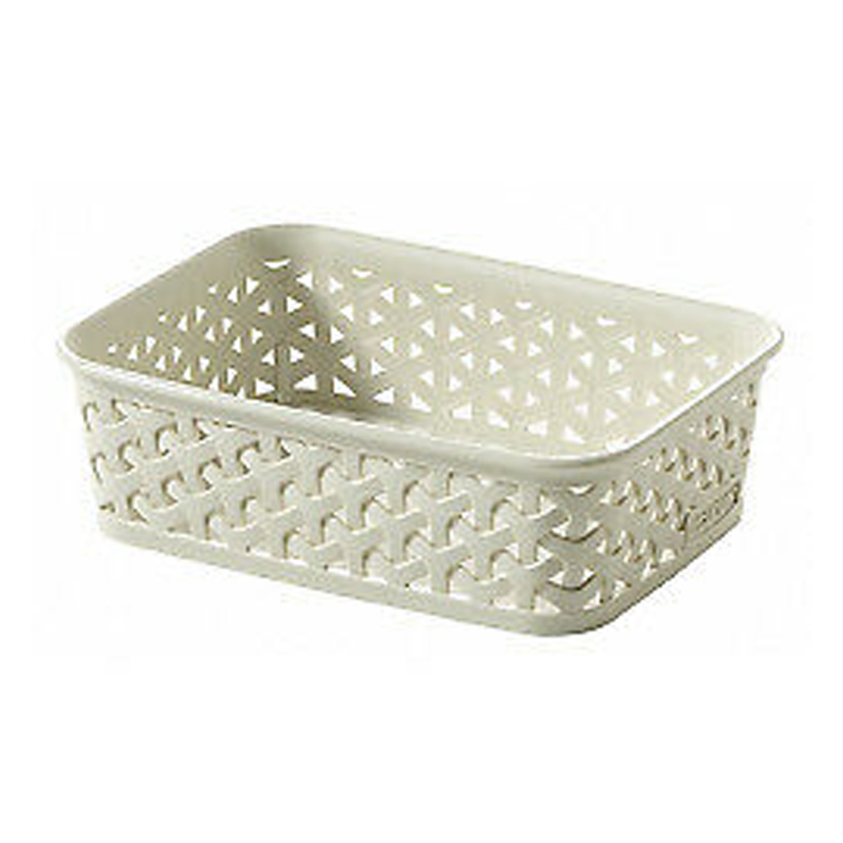 Curver My Style A6 Rattan Tray – Vintage White