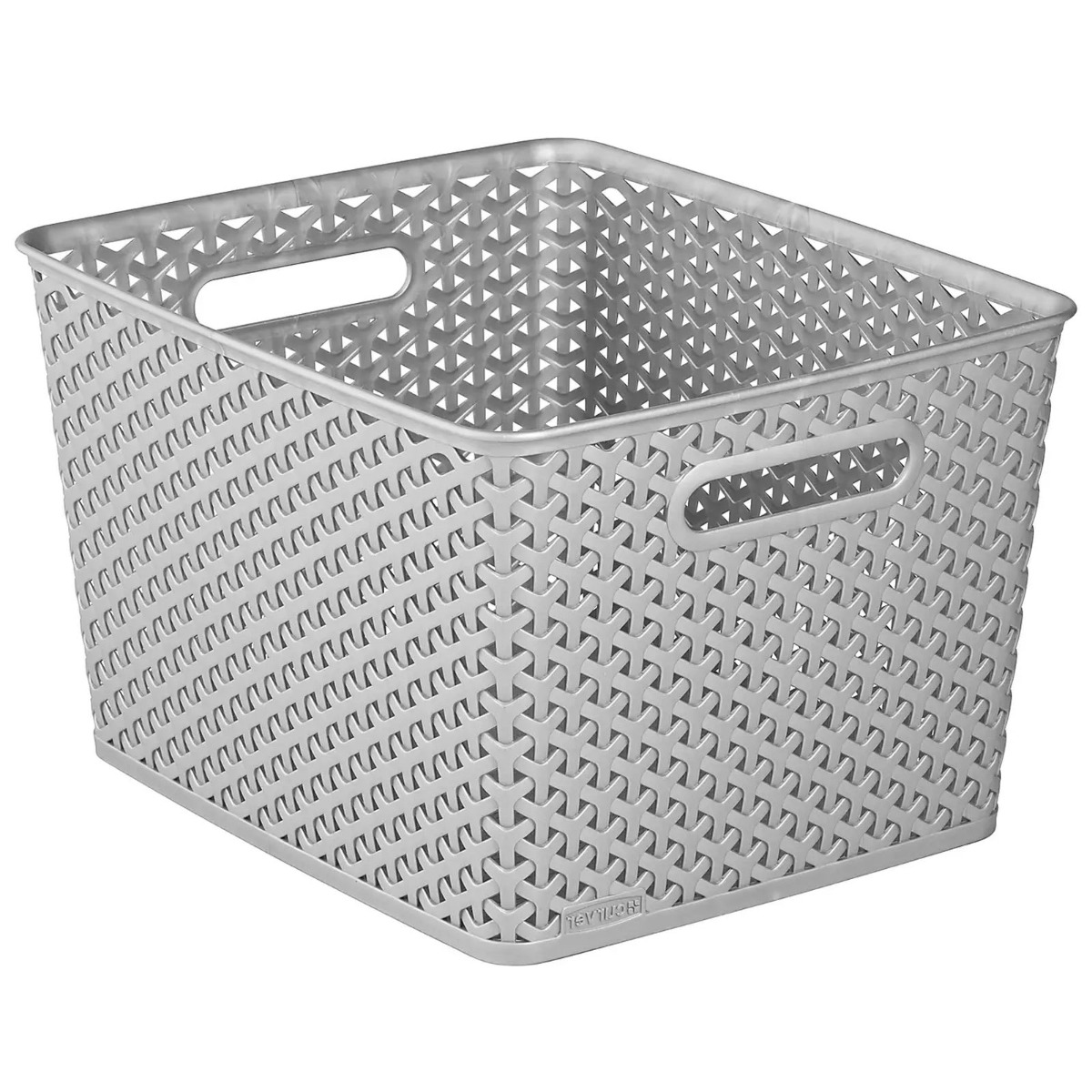 Curver My Style Nestable Rattan Storage Basket 18 Litre – Grey