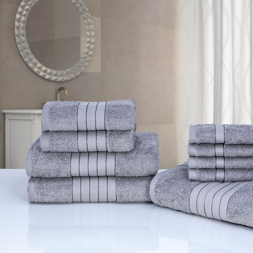 OHS Towel Bale 9 Piece – Silver