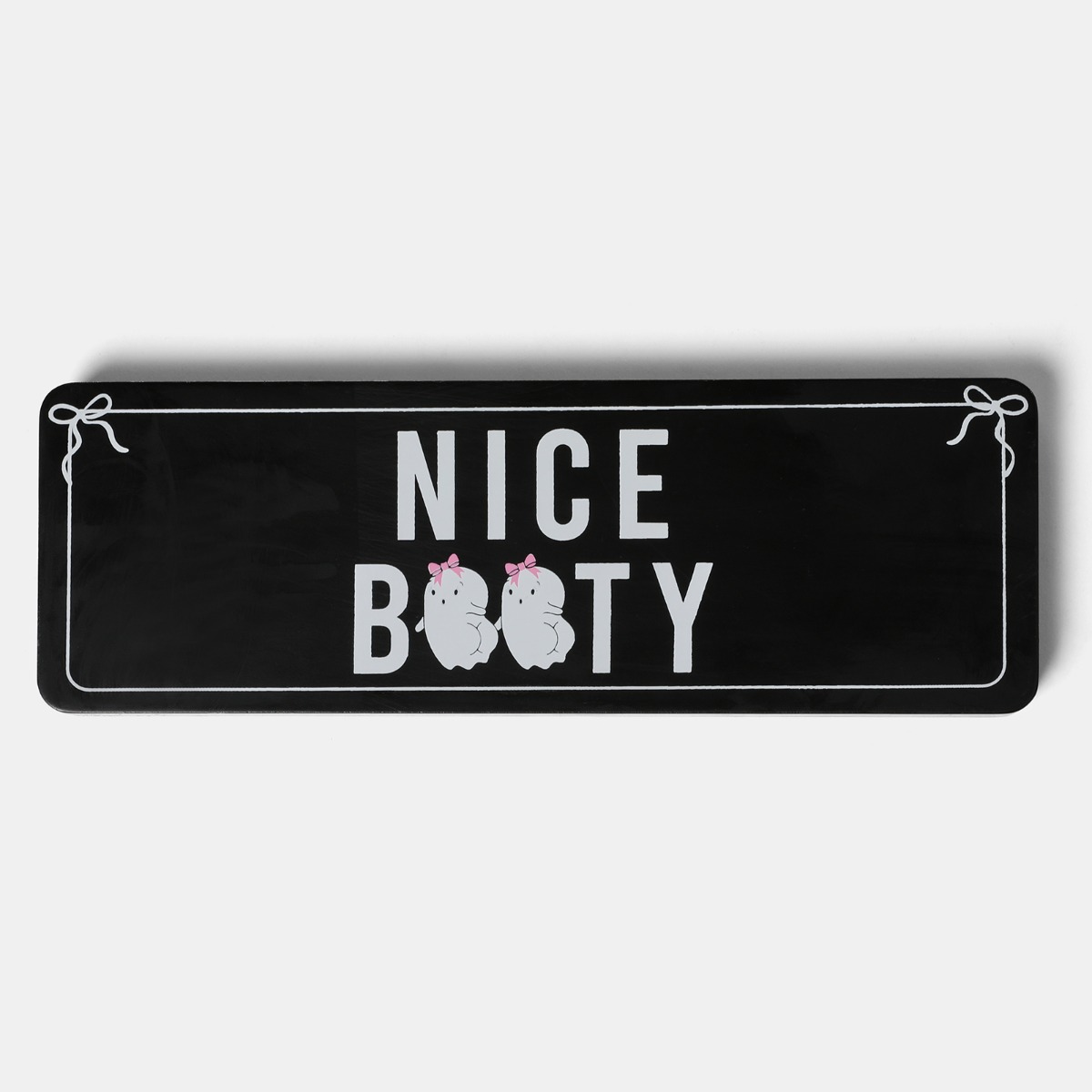 Ohs Nice Booty Slogan Halloween Ornament - Black