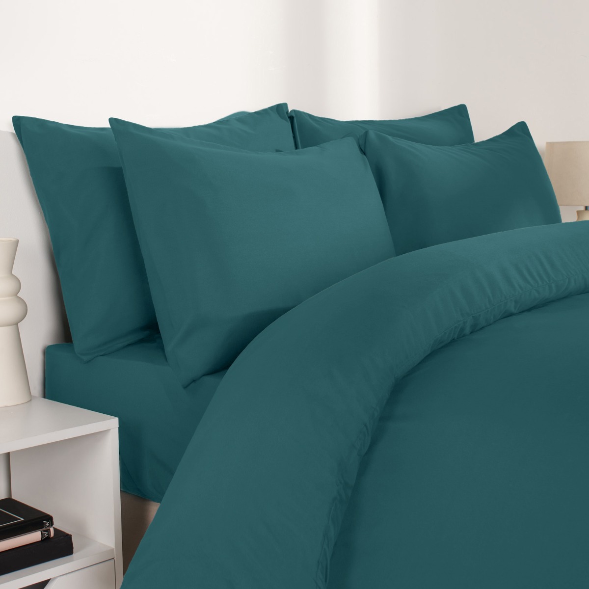 OHS 2 Pack Plain Dyed Housewife Pillowcases – Teal