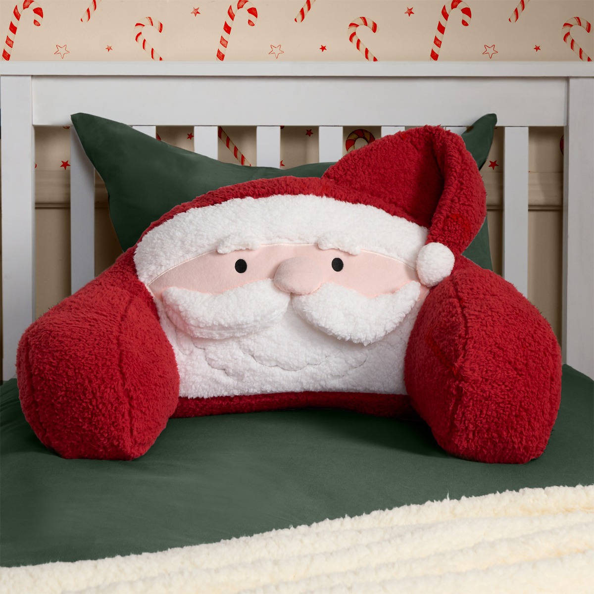 OHS Santa Cuddle Cushion – Red