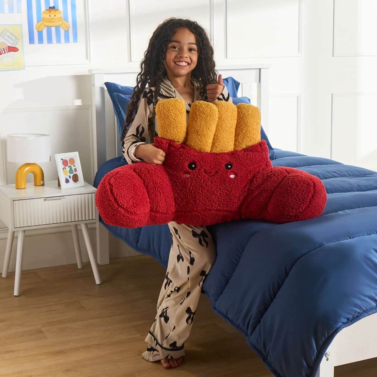 OHS Frankie The French Fries Cuddle Cushion – Red