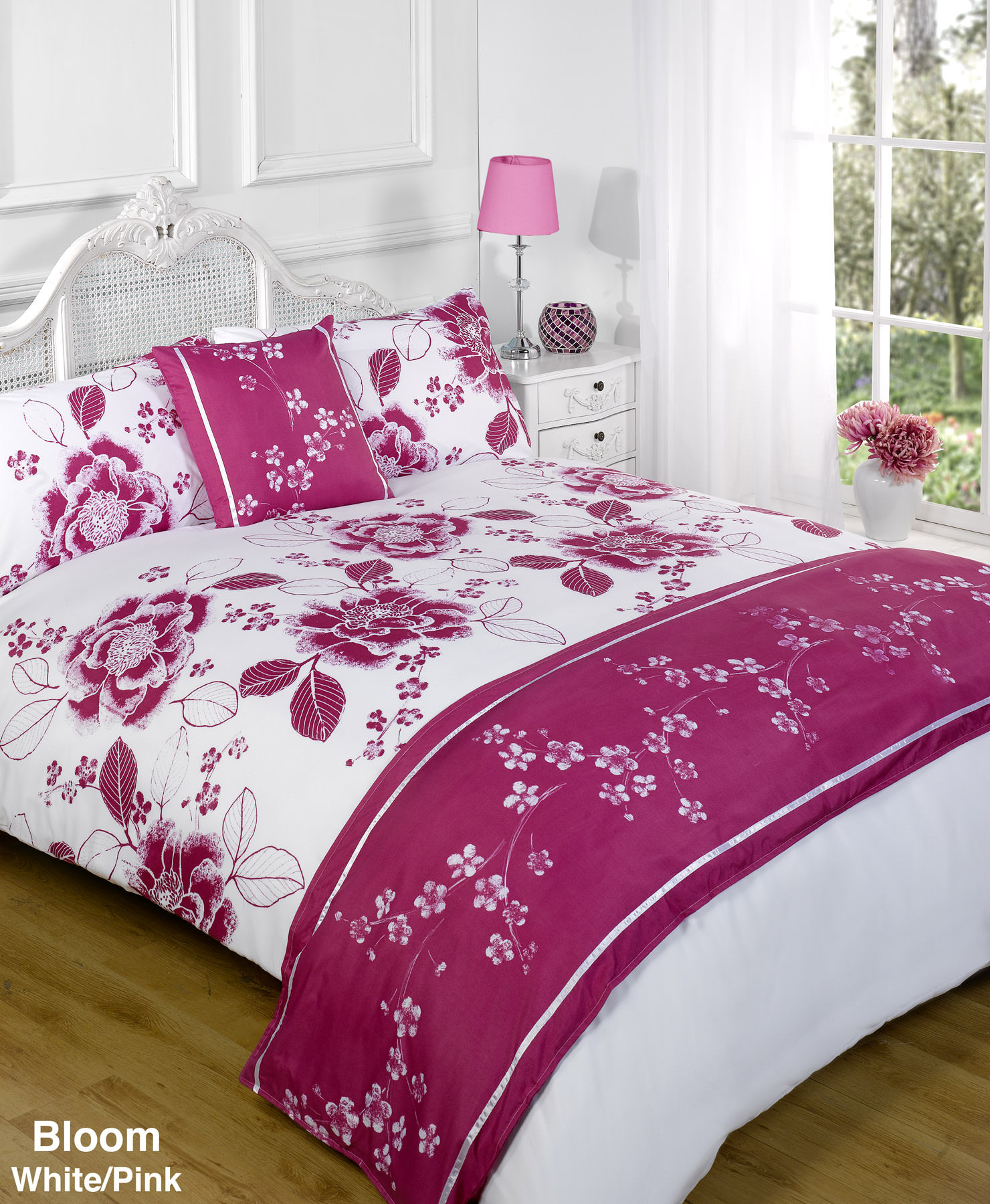 Bloom Bed In A Bag Duvet Cover Set Double – White