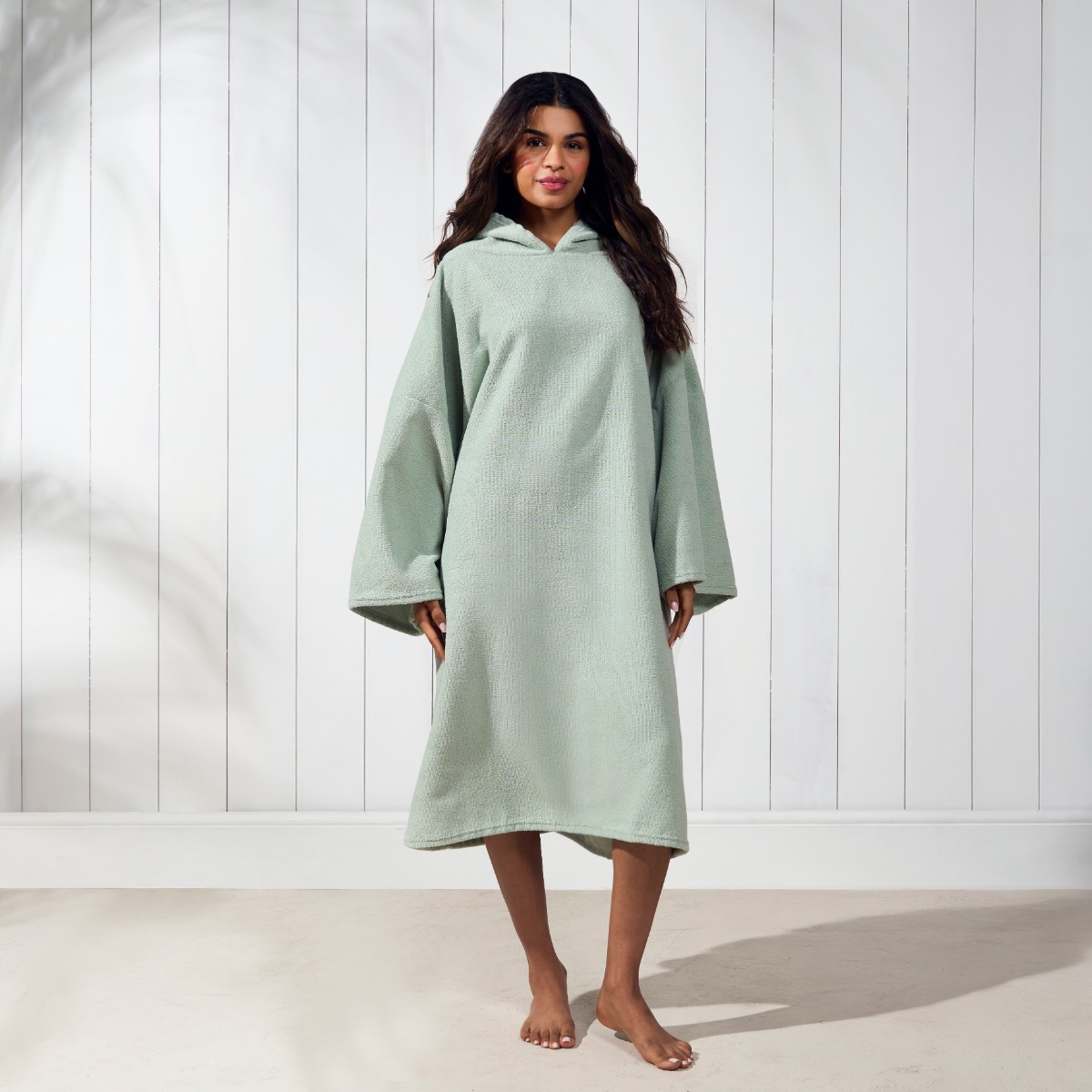 Ohs Adult Towel Poncho - Sage Green