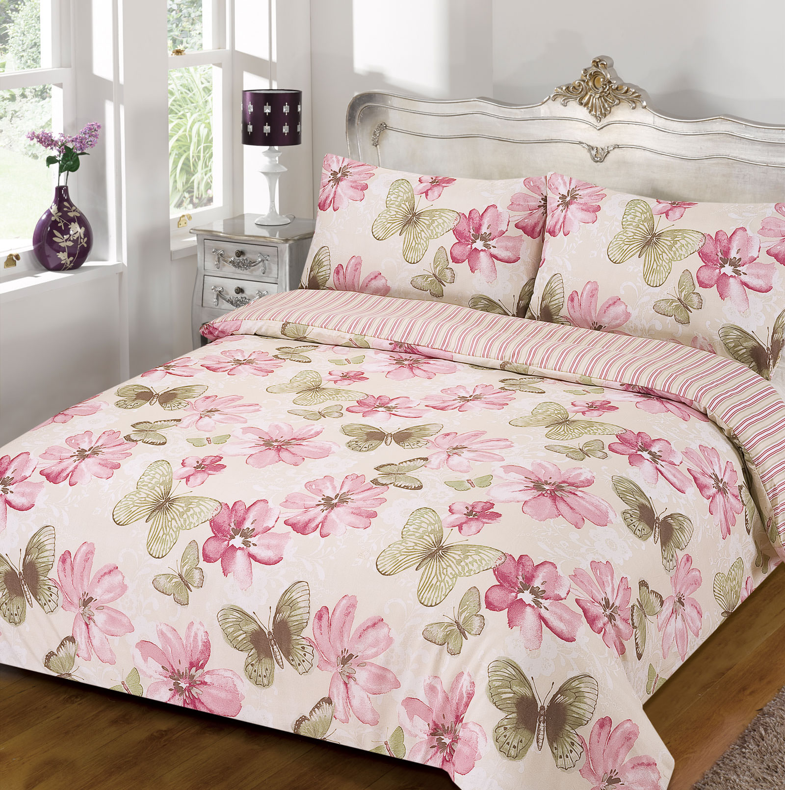 Butterfly Duvet Set, Natural – King