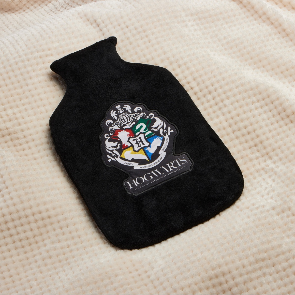 Harry Potter Hogwarts Hot Water Bottle, Black