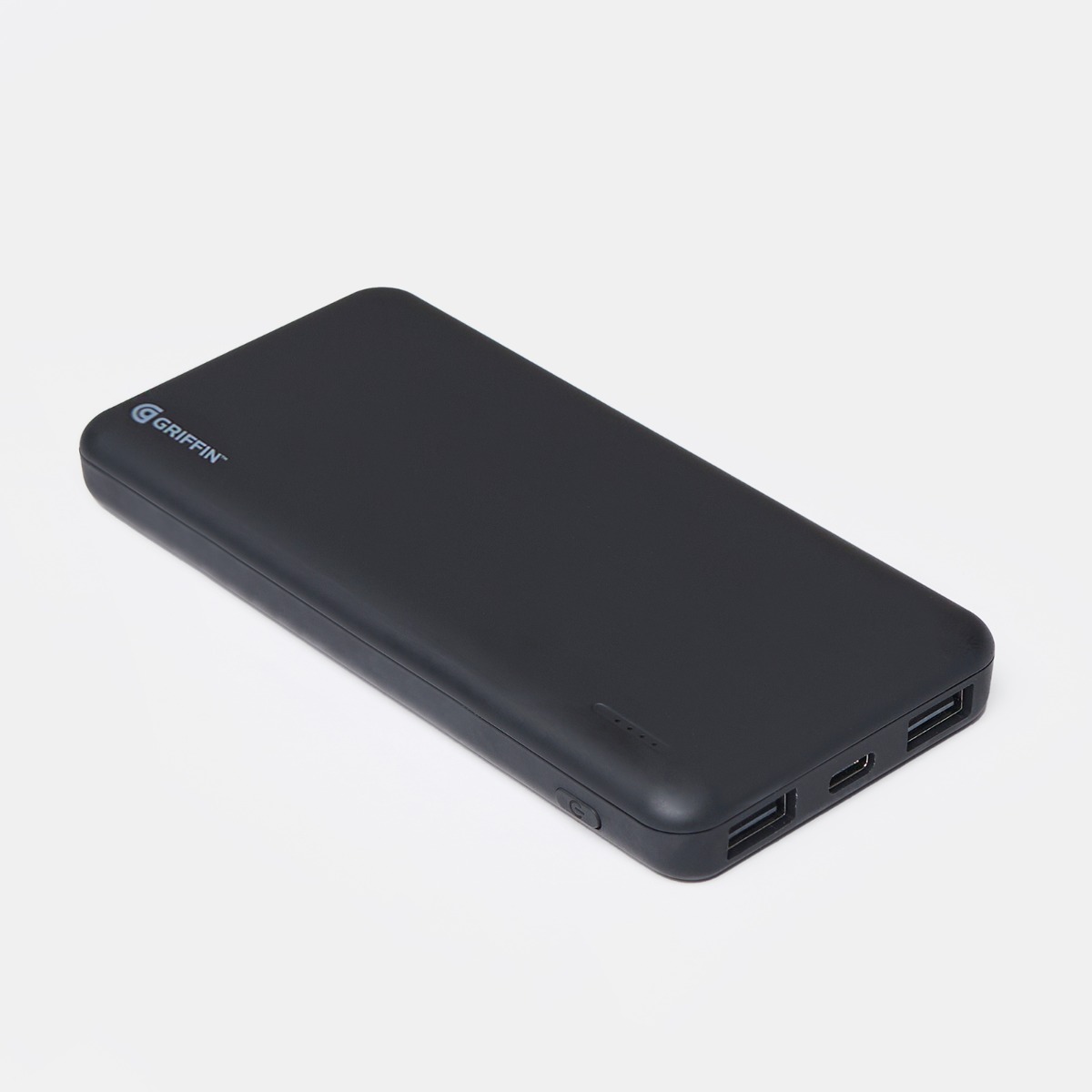 Flat Light Up Power Bank, 8000 mAH – Black