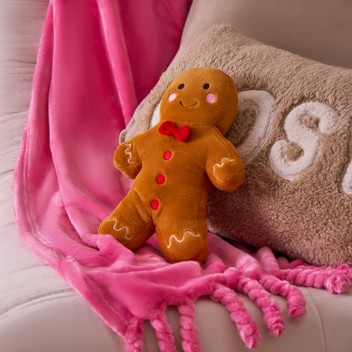 OHS Gingerbread Man Microwaveable Hottie – Brown