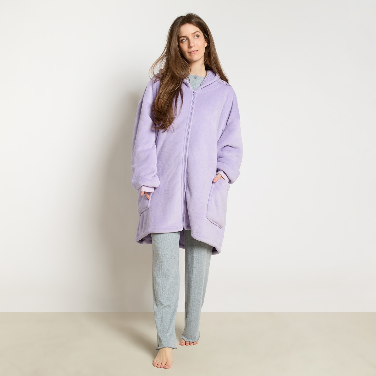 OHS Zipper Hoodie Blanket – Lilac