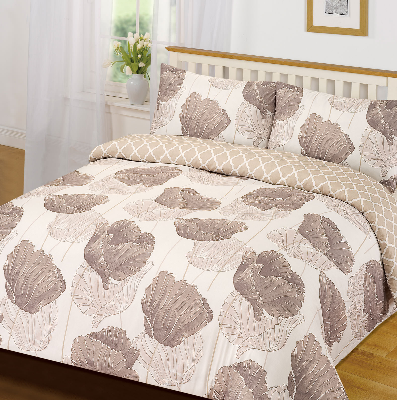 Corinne Duvet Set, Natural Brown – King