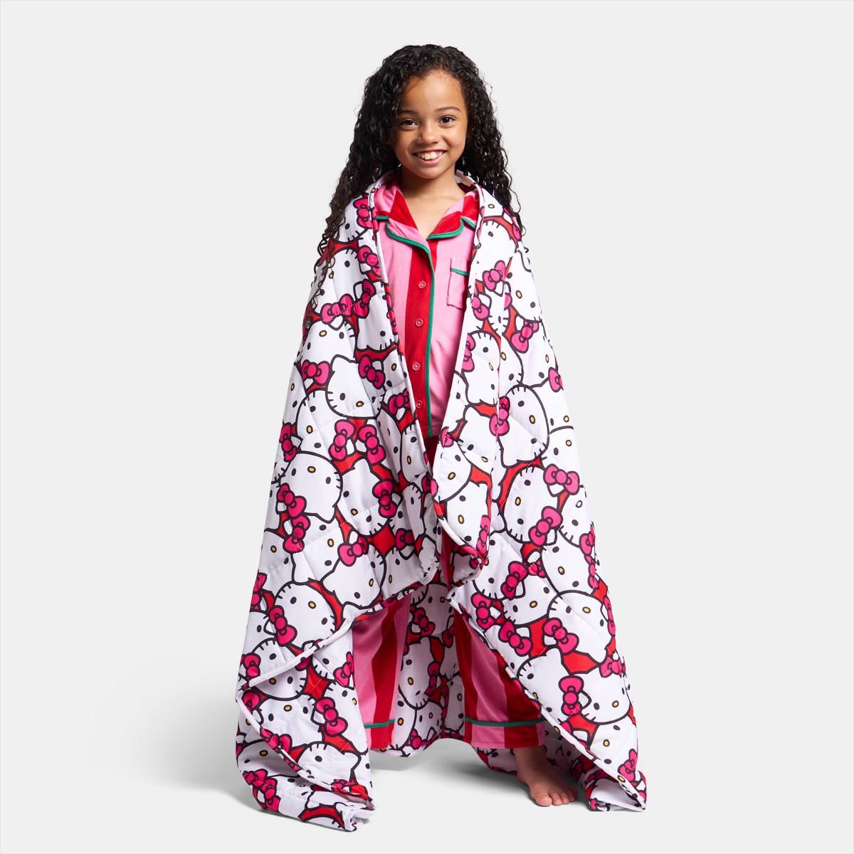 OHS Kids Hello Kitty Weighted Blanket, Red – 3kg