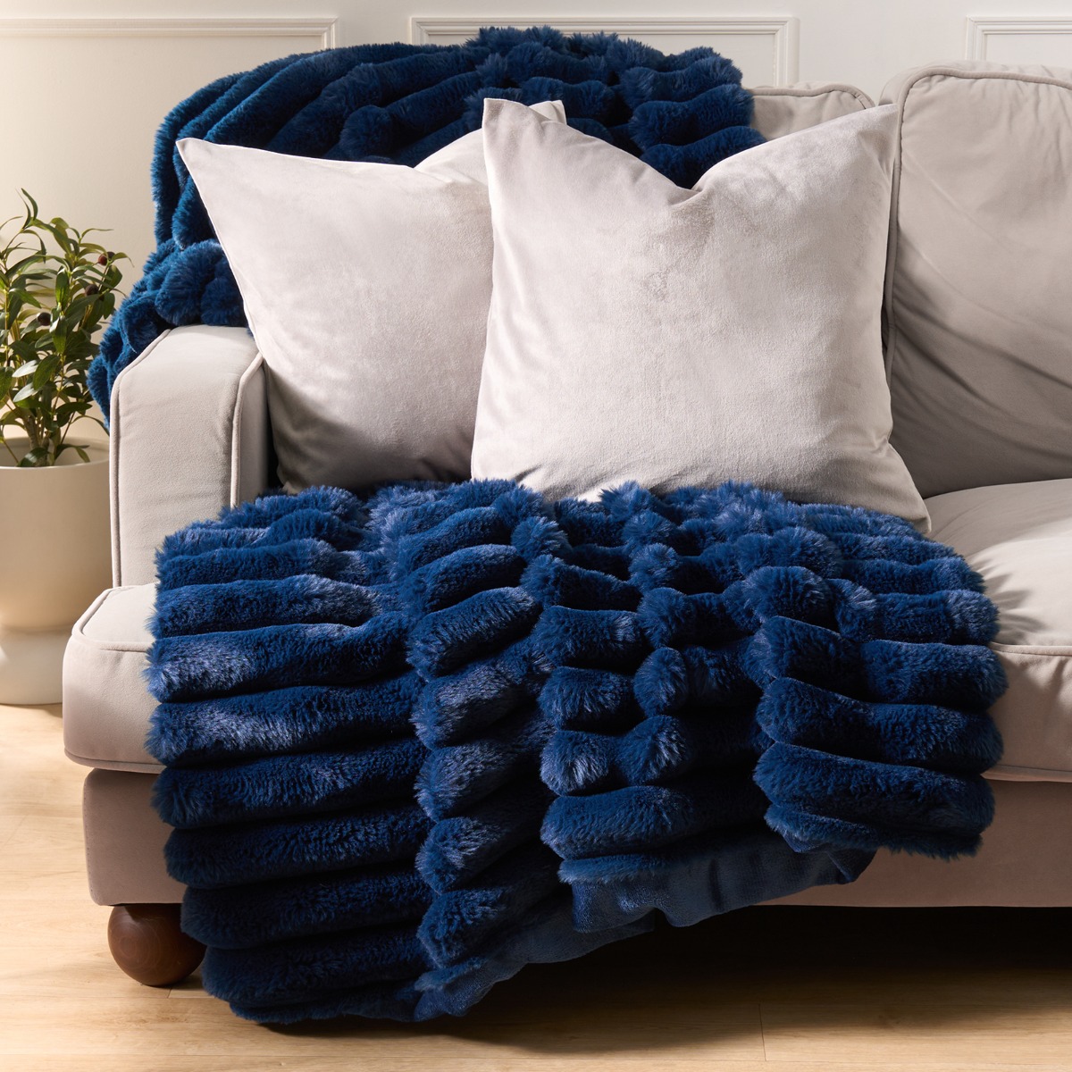 OHS Matte Velvet Cushion Covers, Grey – 45 x 45cm