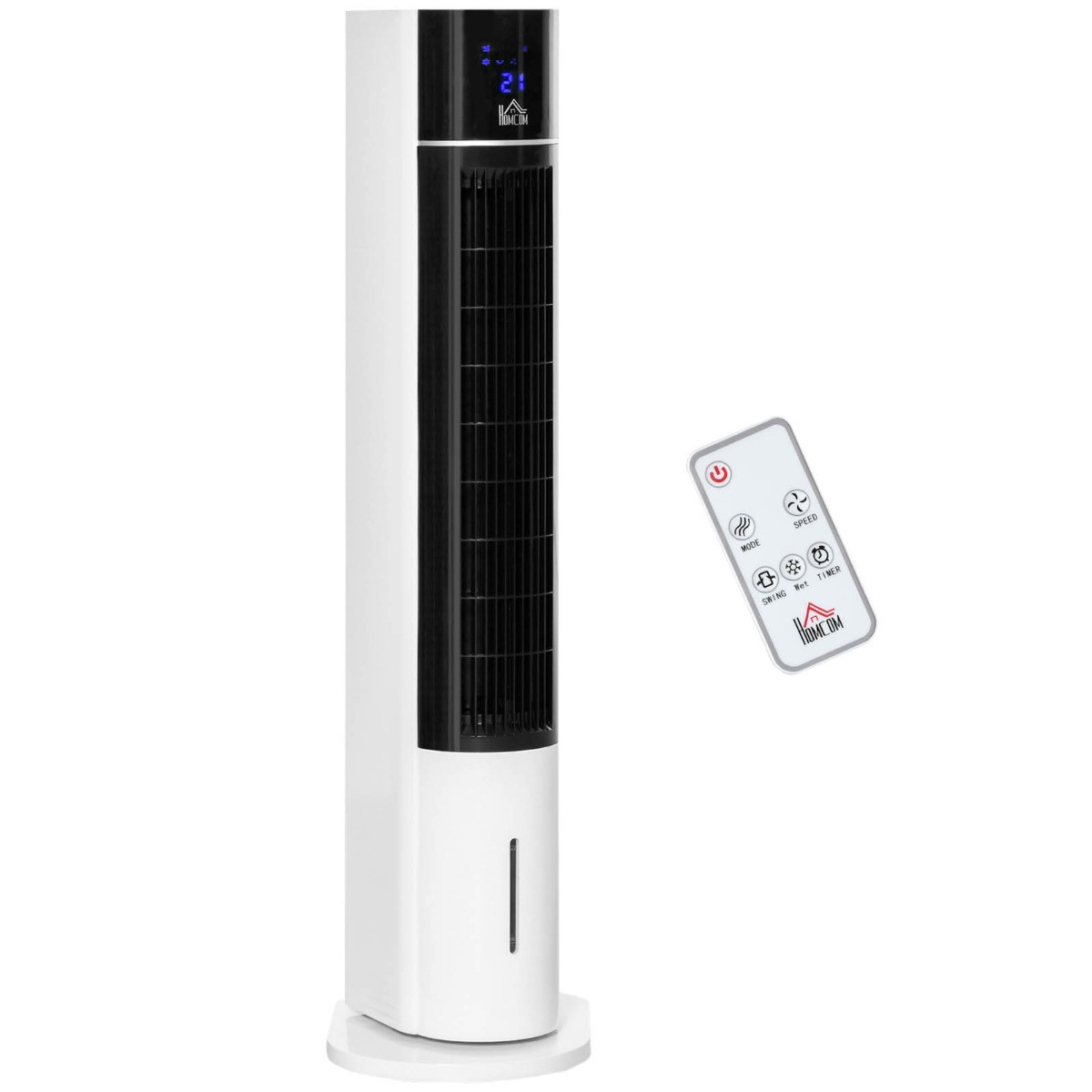 Homcom Bladeless Air Cooling Tower Fan With Water Conditioner Humidifier>
