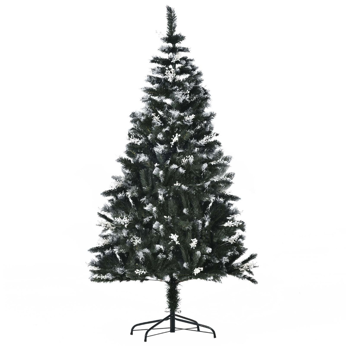 OHS Artificial Snow Dipped Christmas Tree, Dark Green - 6ft>