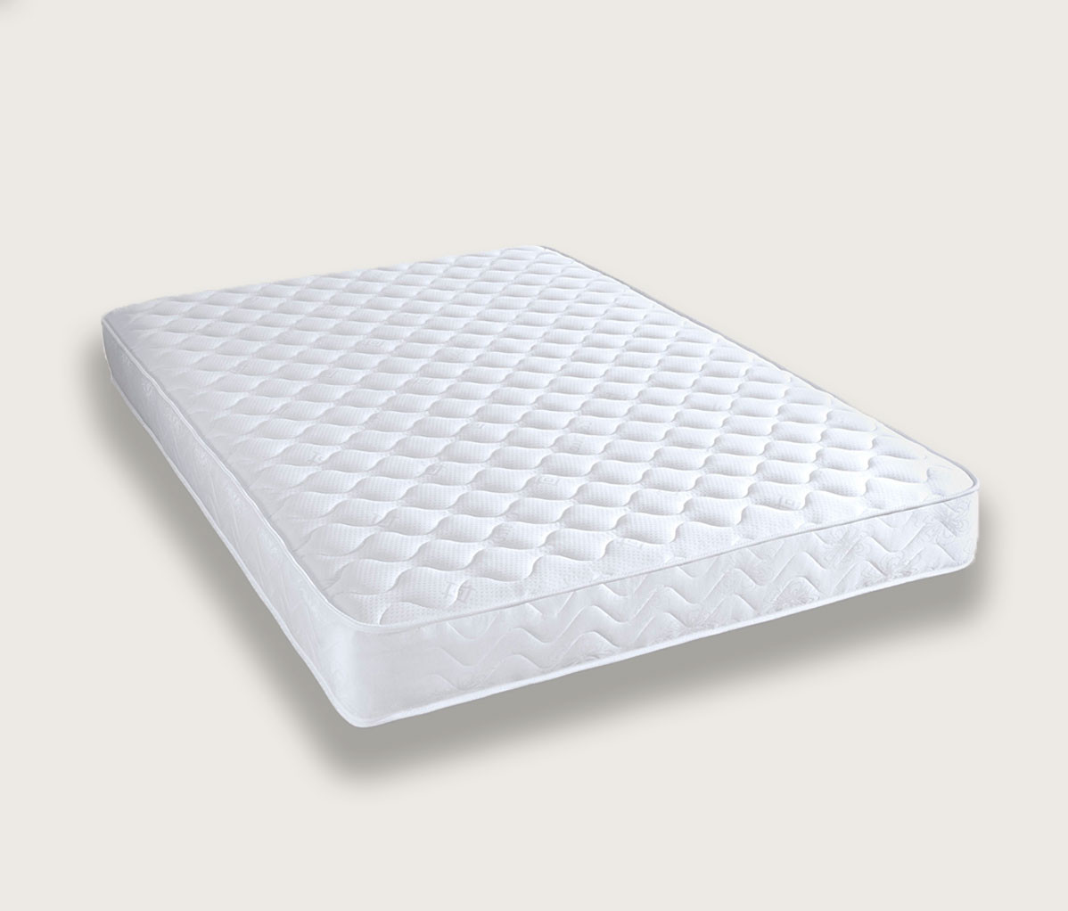 OHS Memory Foam Spring Mattress, White Double