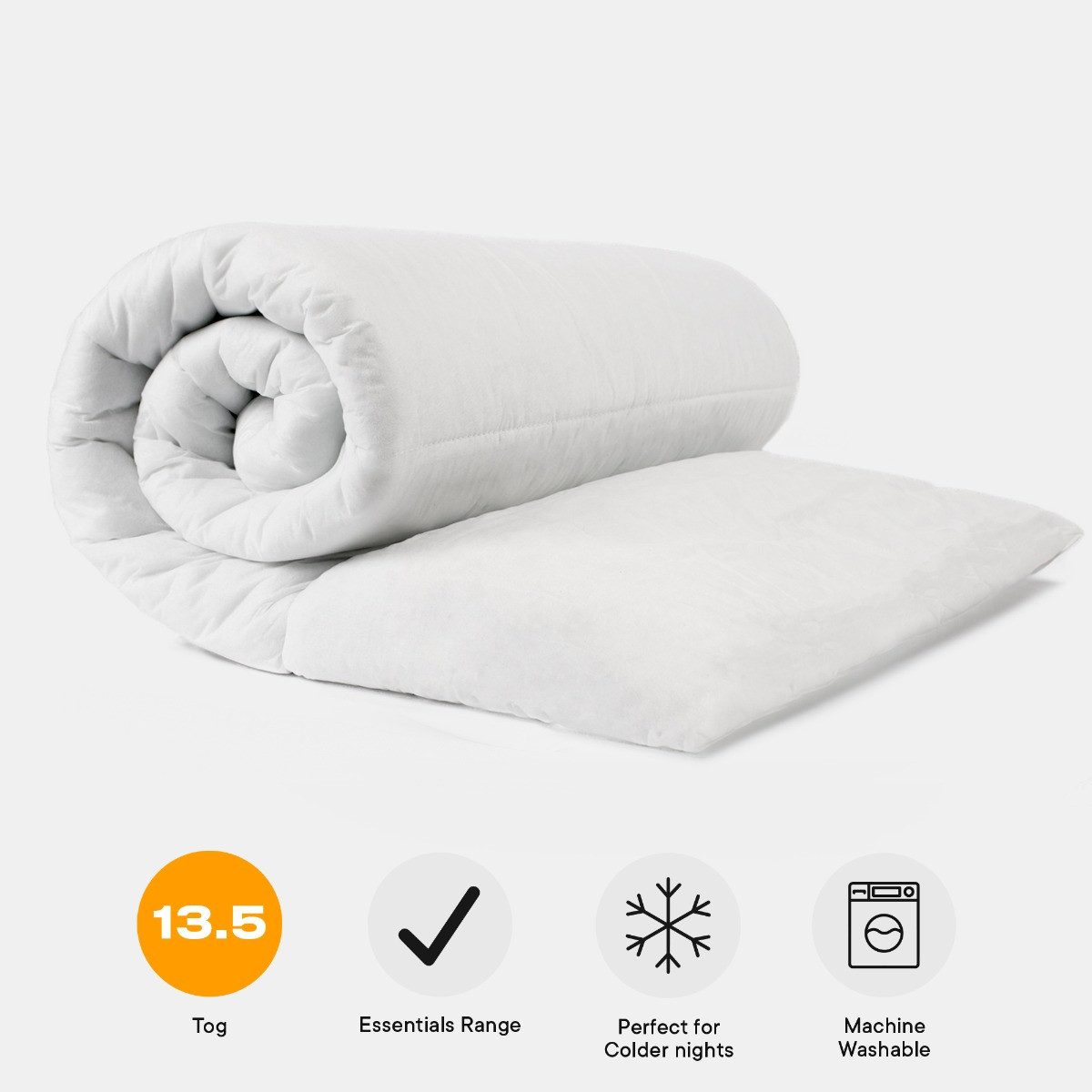 OHS Essentials 13.5 Tog Cosy Duvet - King>