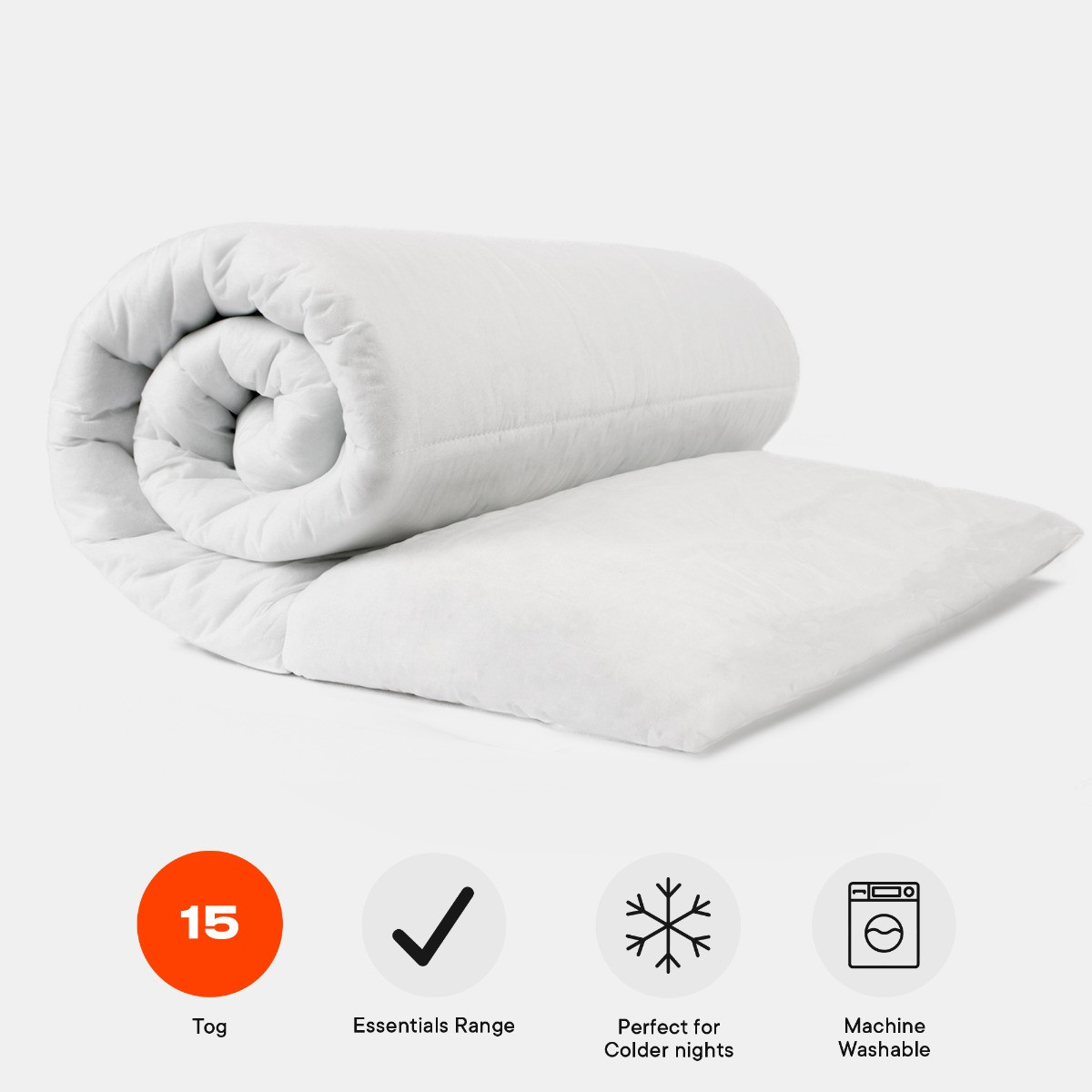 OHS Essentials 15 Tog Extra Cosy Duvet - Double>
