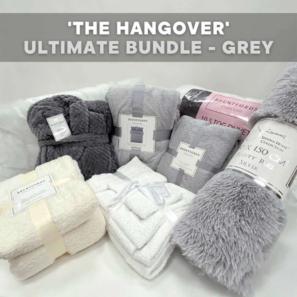 Teddy Ultimate Bundle, Charcoal - Double>
