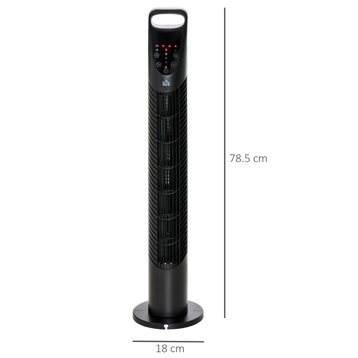 Homcom 31" Oscillating Tower Fan - Black>
