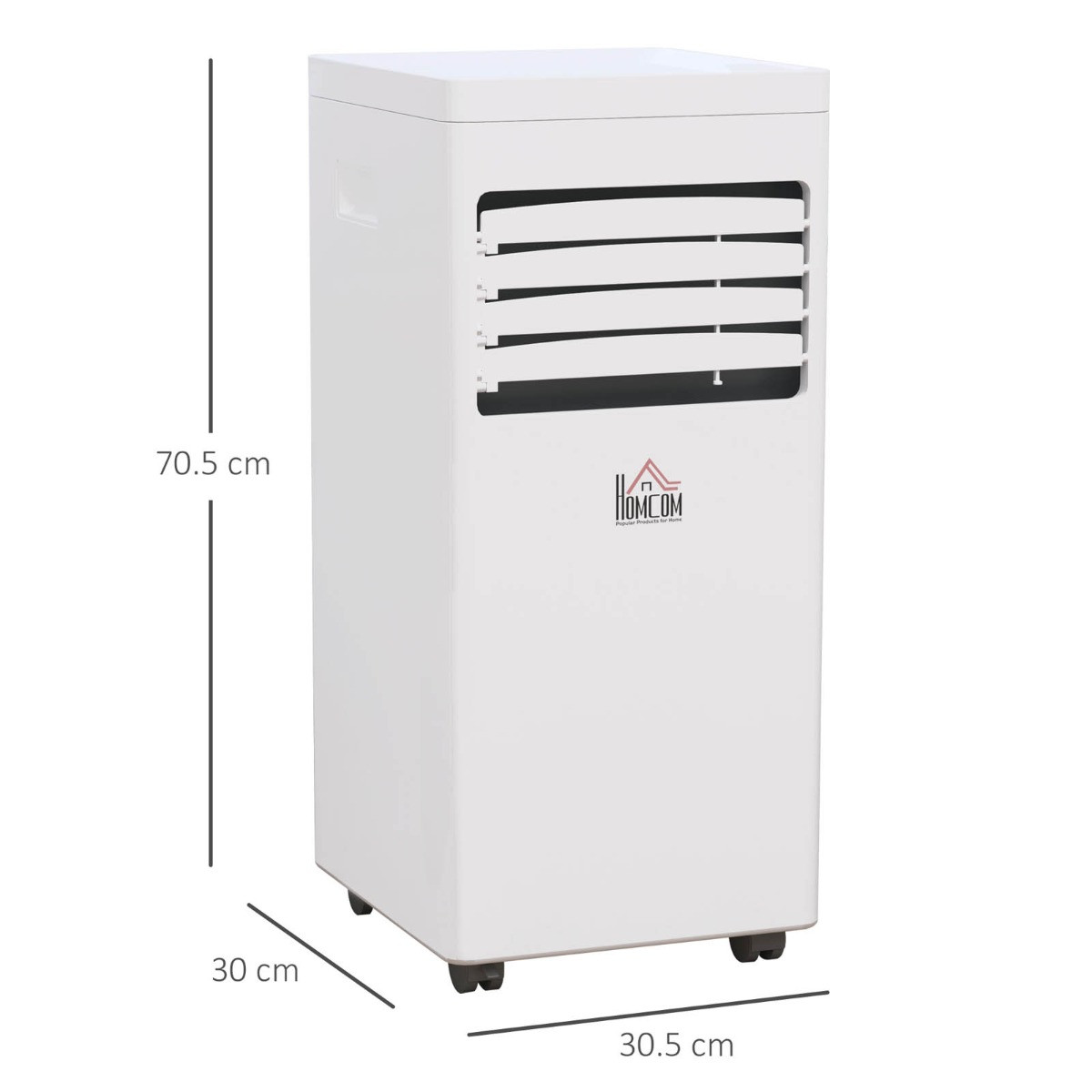 Homcom Portable Air Conditioner Unit, White - 5000 BTU>