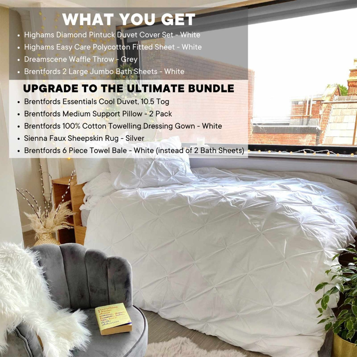 Luxury Ultimate Bundle, White - Double >