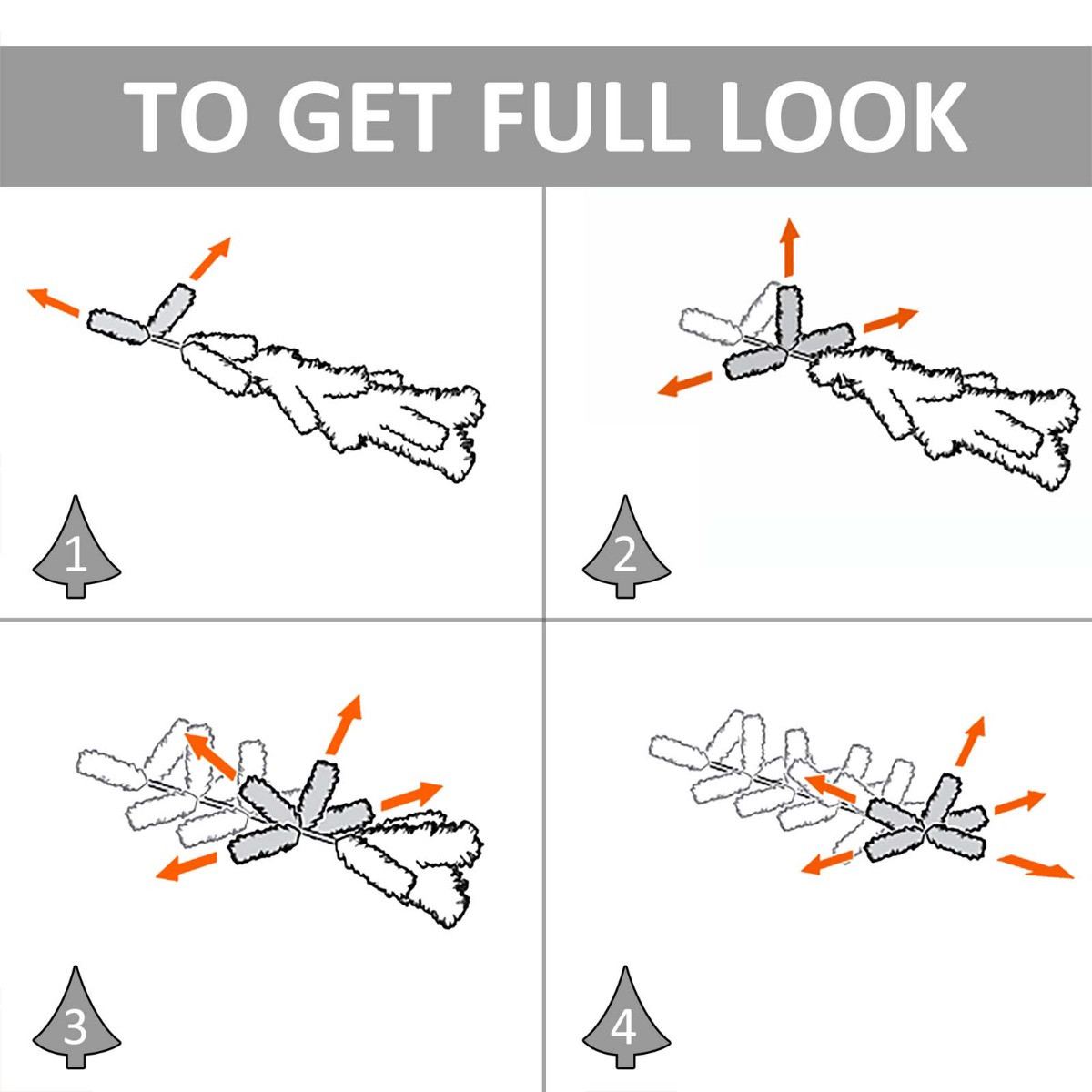 OHS Artificial Slim Christmas Tree, Green - 6ft>