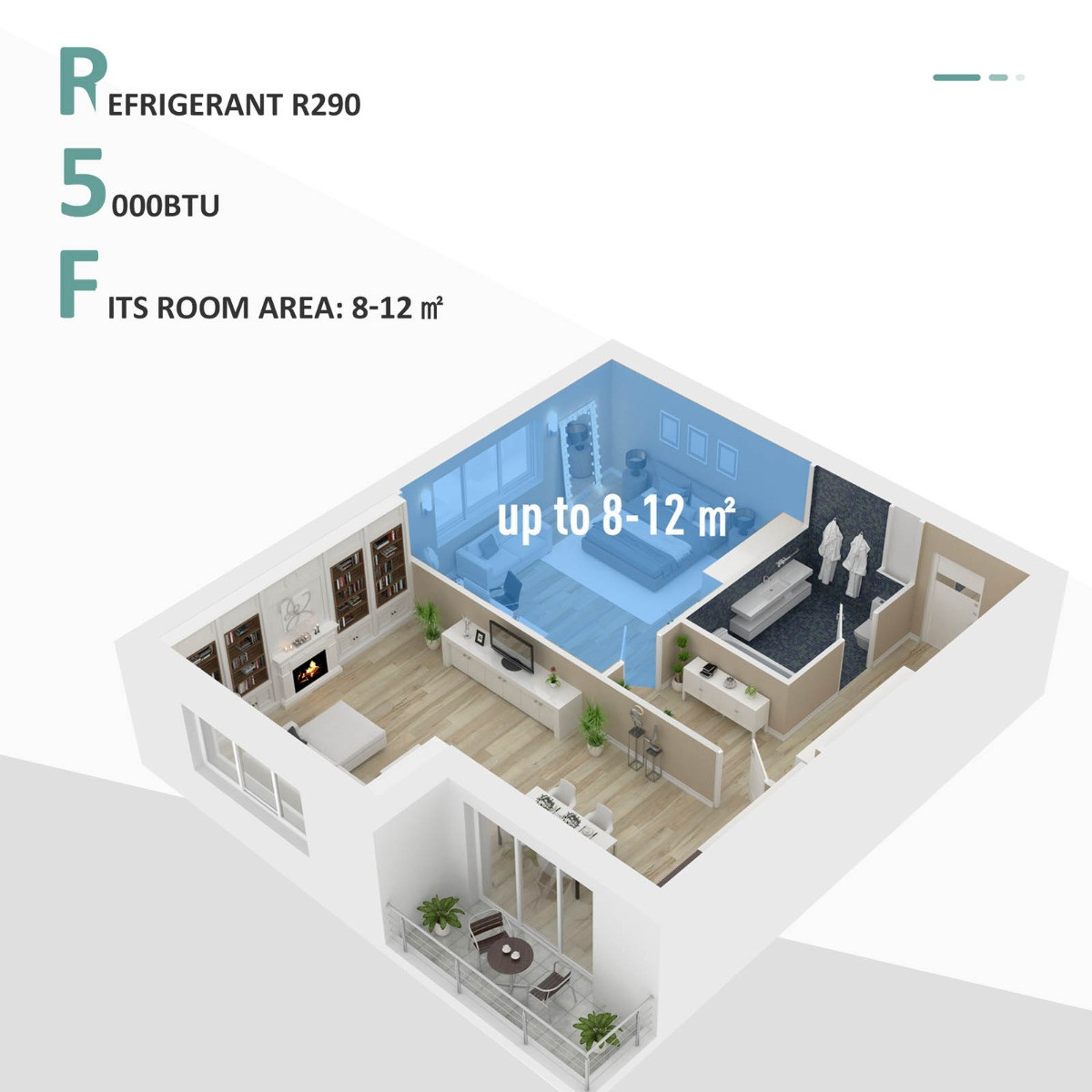 Homcom 4-In-1 Compact Portable LED Air Conditioner Unit - Black>