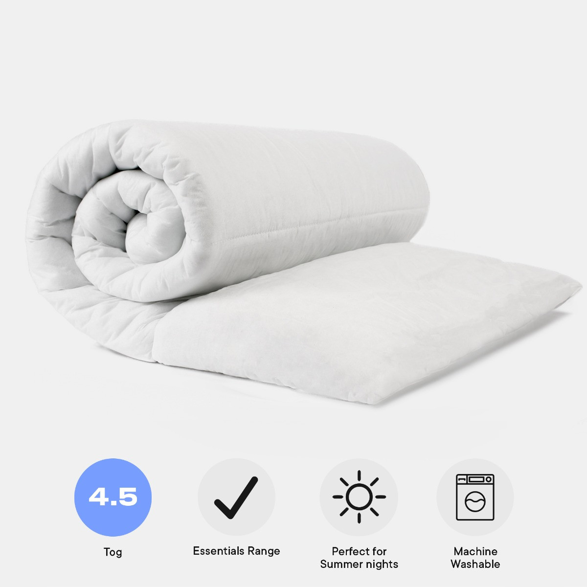 OHS Essentials 4.5 Tog Cool Duvet - King>