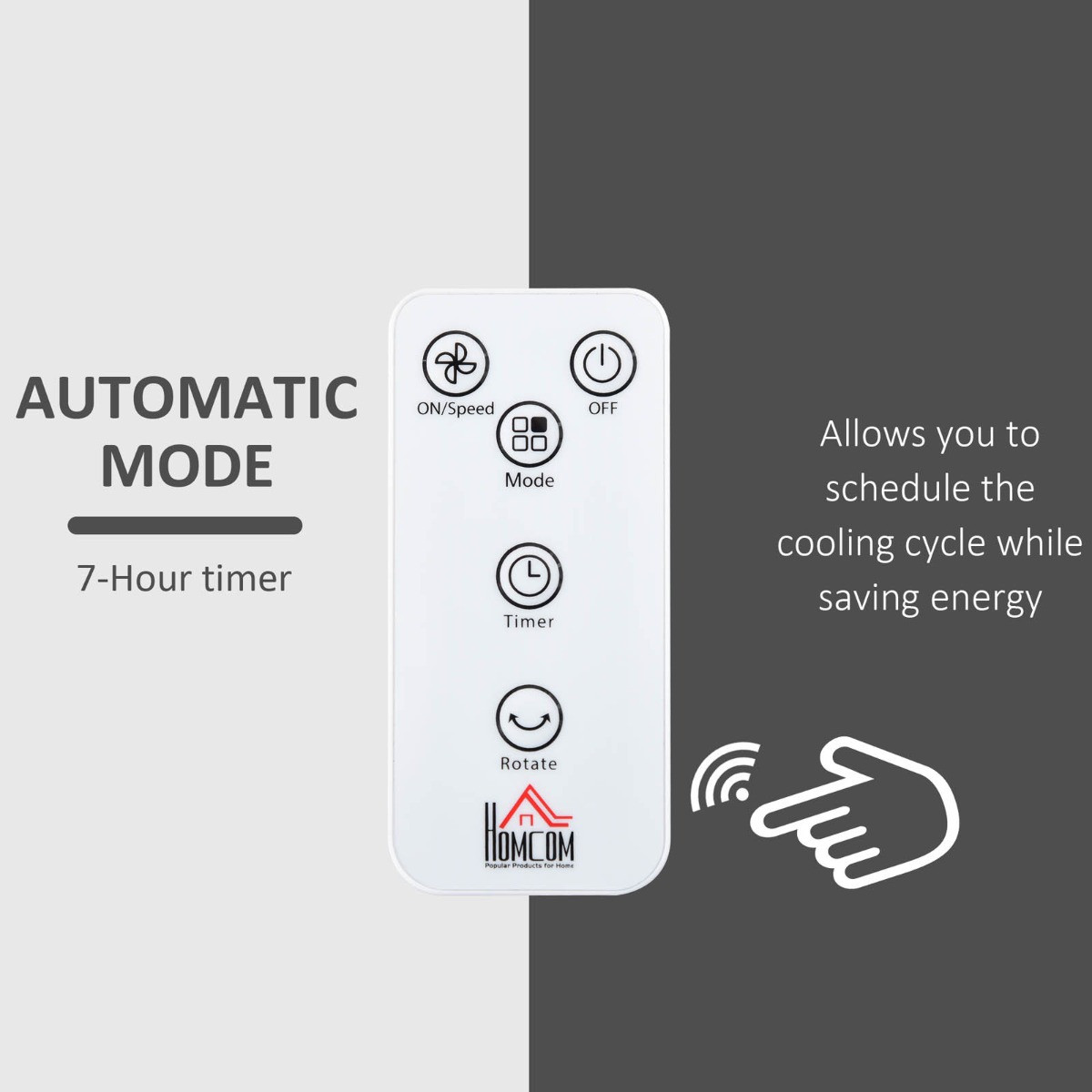 Homcom 28" Oscillating Air Circulator Fan - White>