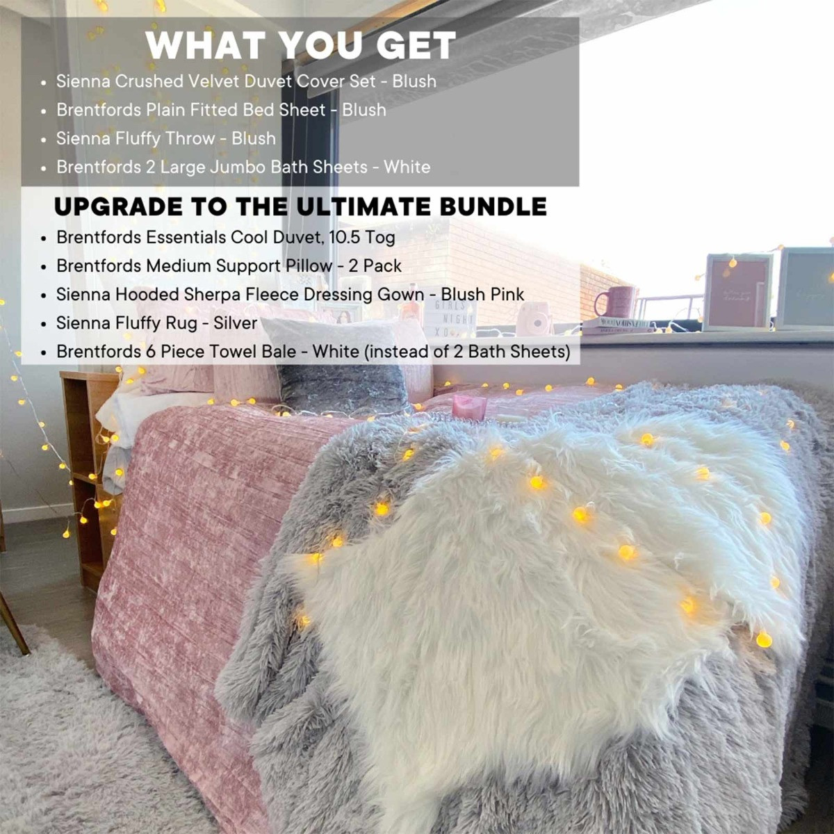 Glam Ultimate Bundle, Blush Pink - Double>