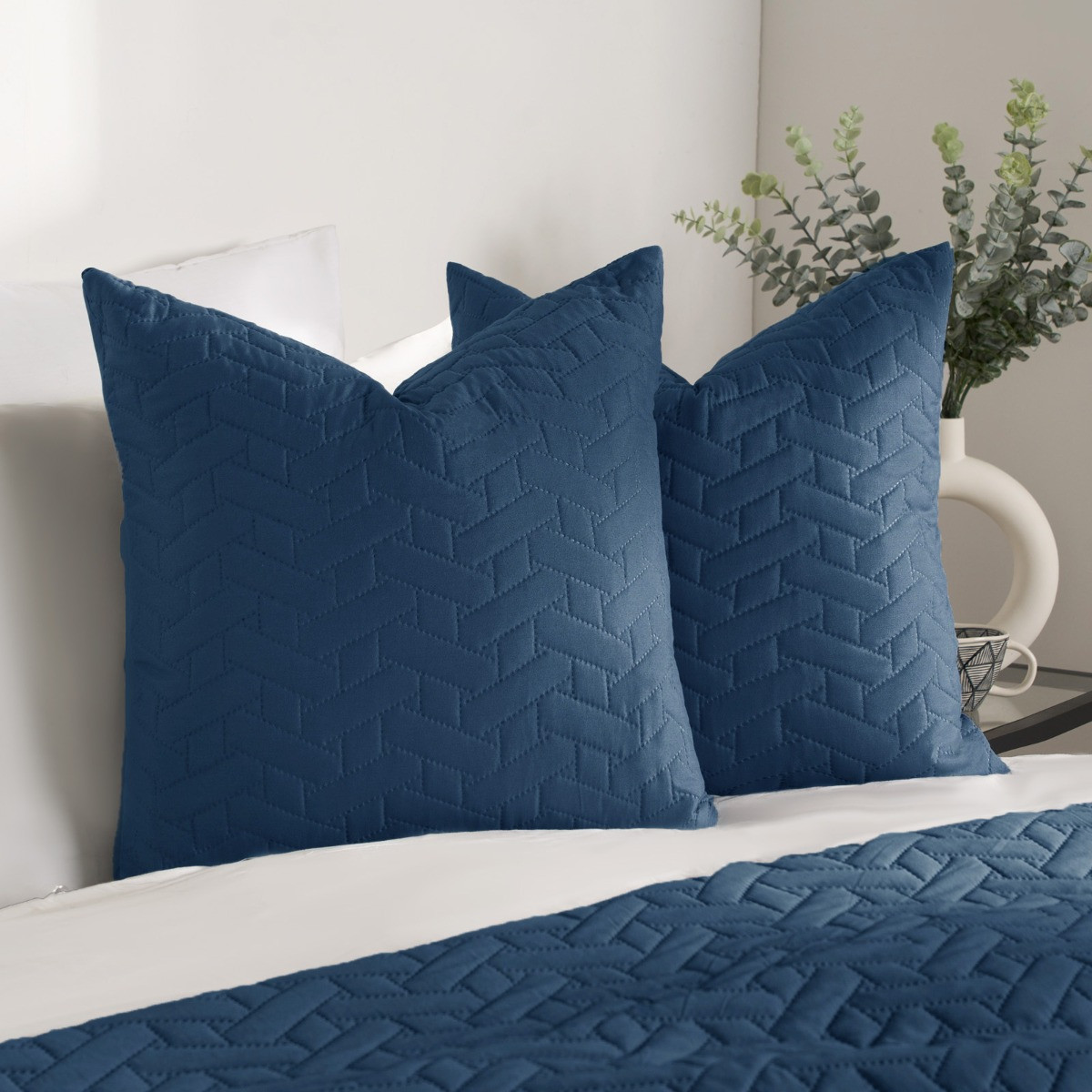 OHS Pinsonic Cushion Covers - Navy Blue>