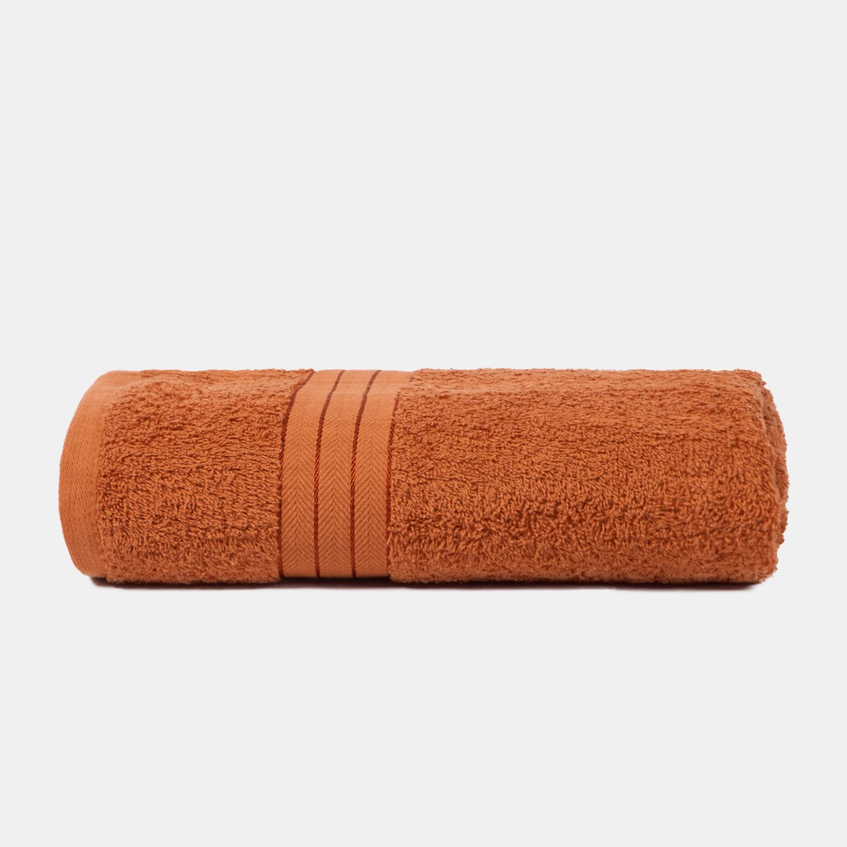 OHS 100% Cotton Bath Towel , Burnt Orange - 1PC>