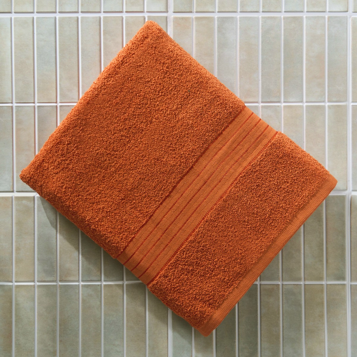 OHS 100% Cotton Face Cloth, Burnt Orange - 1PC>