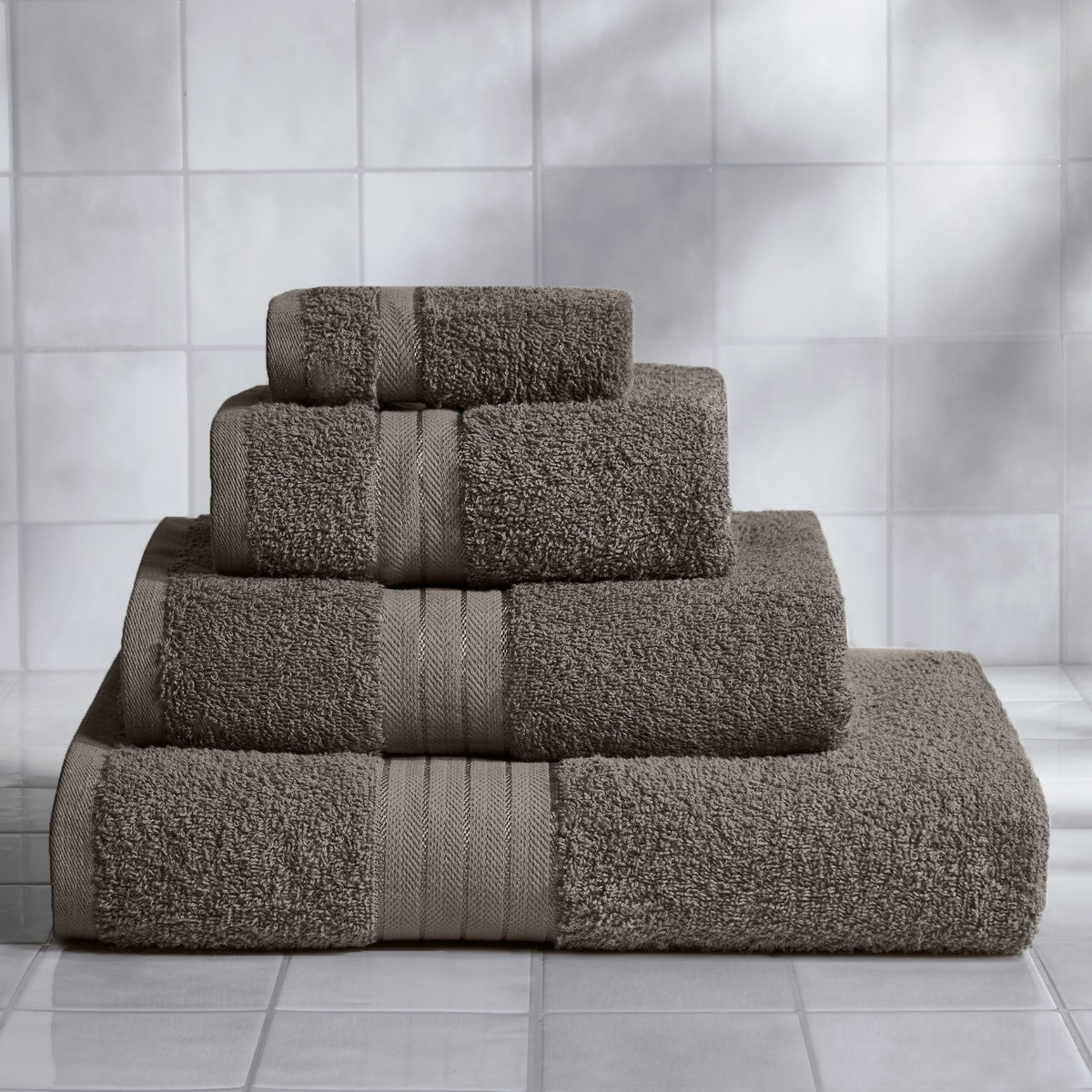 OHS 100% Cotton Bath Towel, Grey - 1PC>