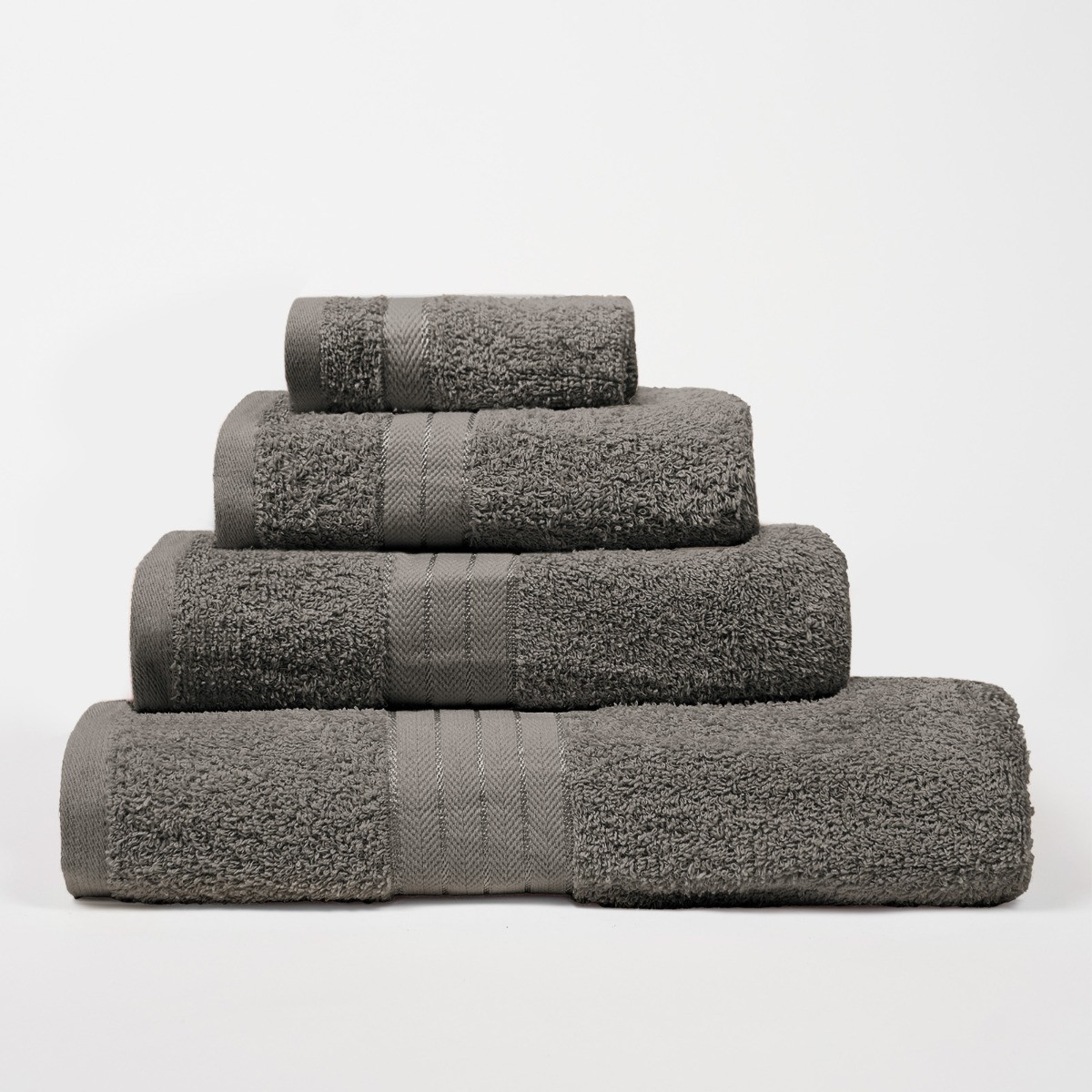 OHS 100% Cotton Hand Towel, Grey - 1PC>