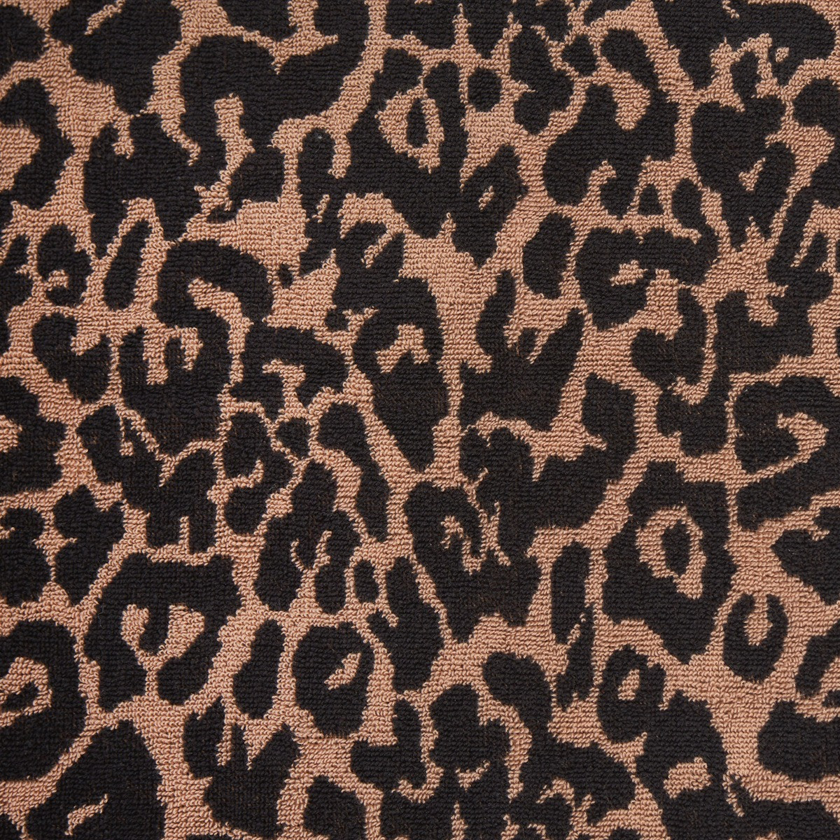OHS 100% Cotton Jacquard Leopard Hand Towel - Natural>