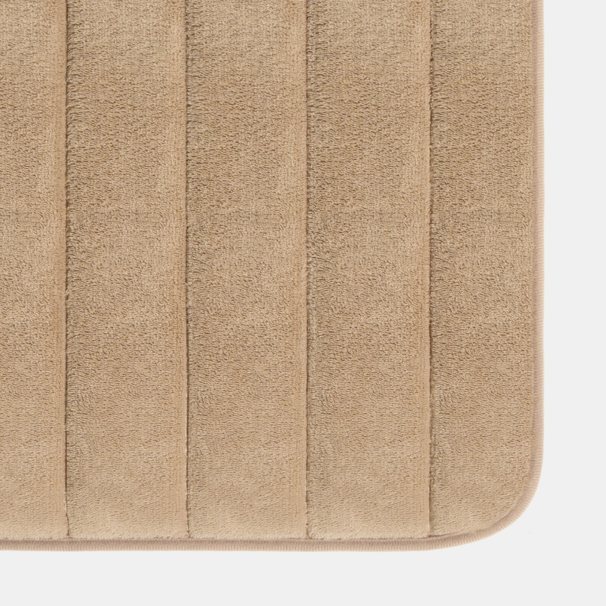 OHS Thick Ribbed Foam Bath Mat - Natural>