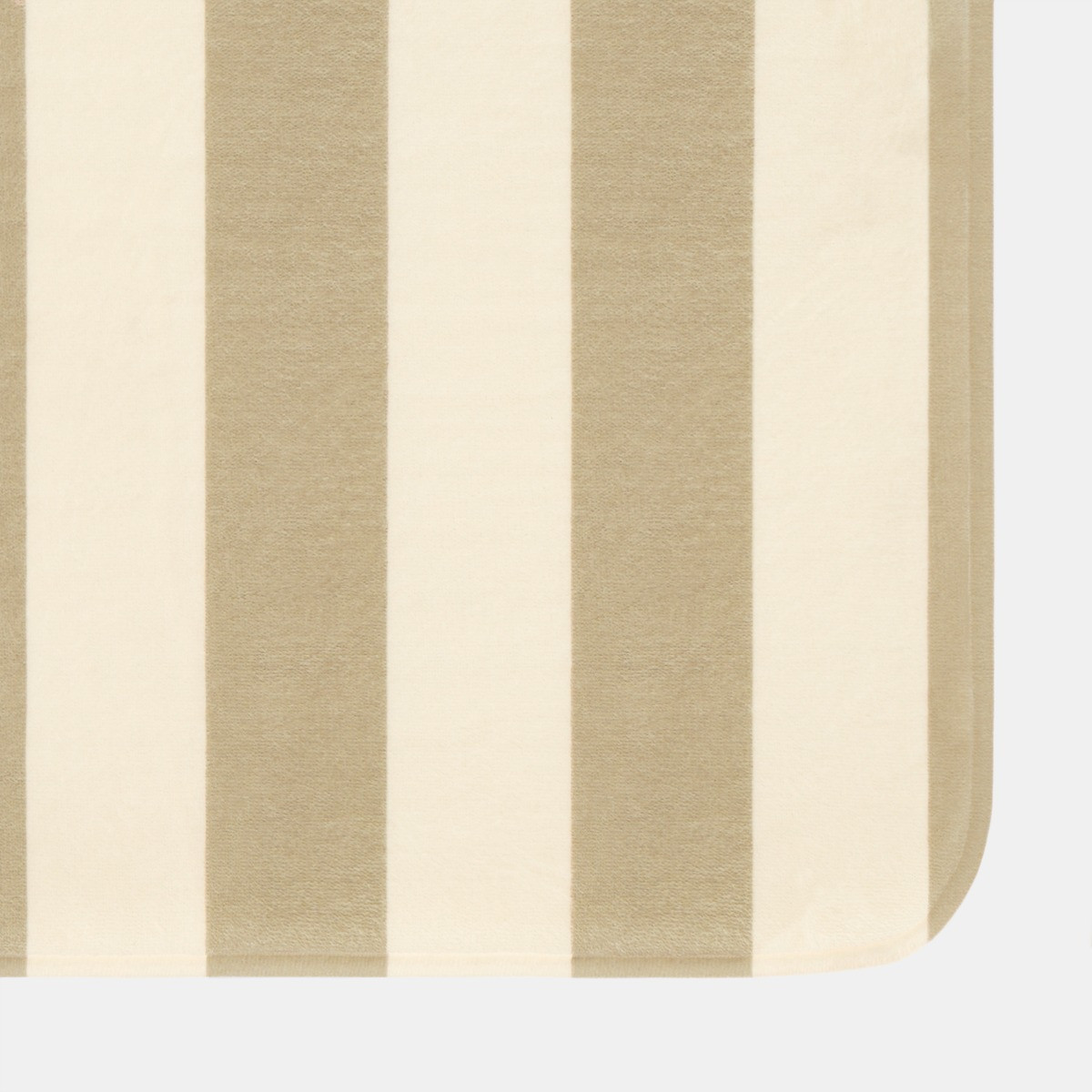 OHS Striped Print Foam Bath Mat - Mink>