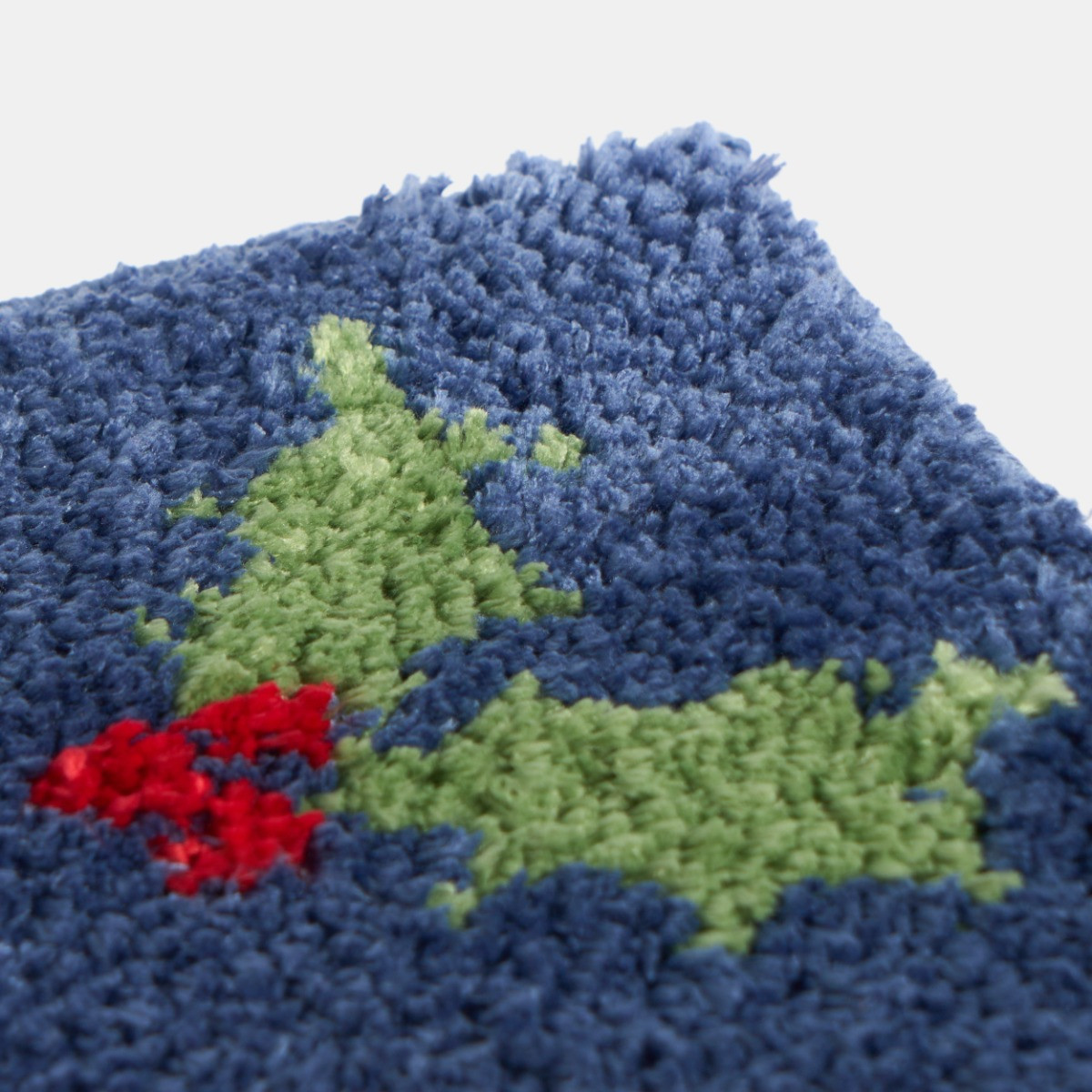 OHS Gingerbread Pedestal Mat & Toilet Seat Cover - Navy>