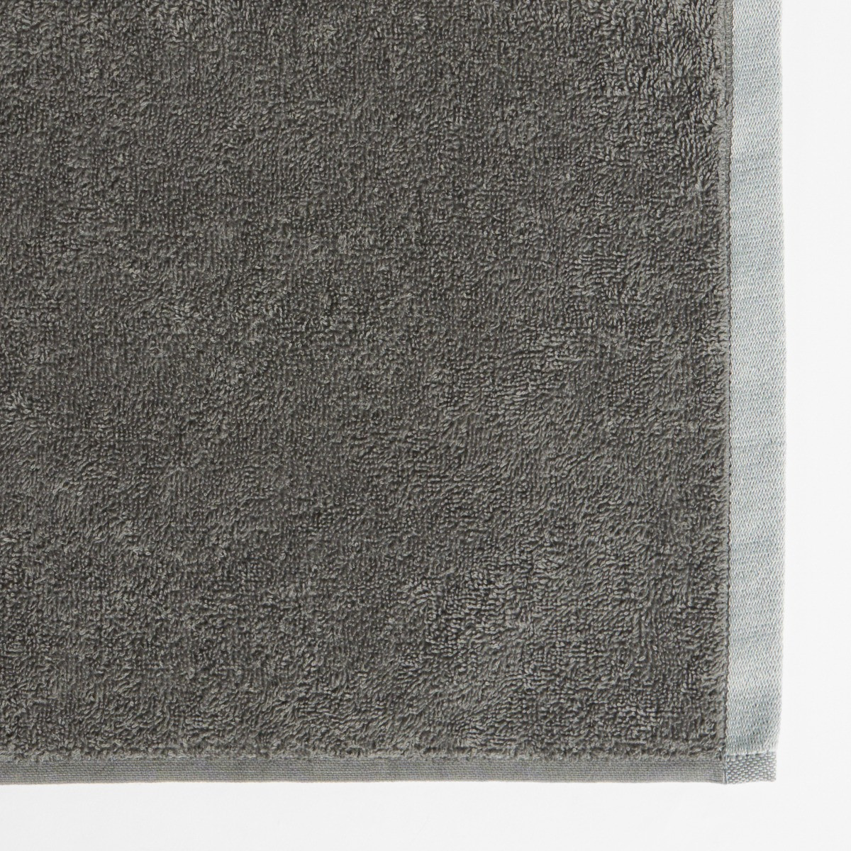 OHS 100% Cotton Border Trim Towel - Charcoal/Silver>