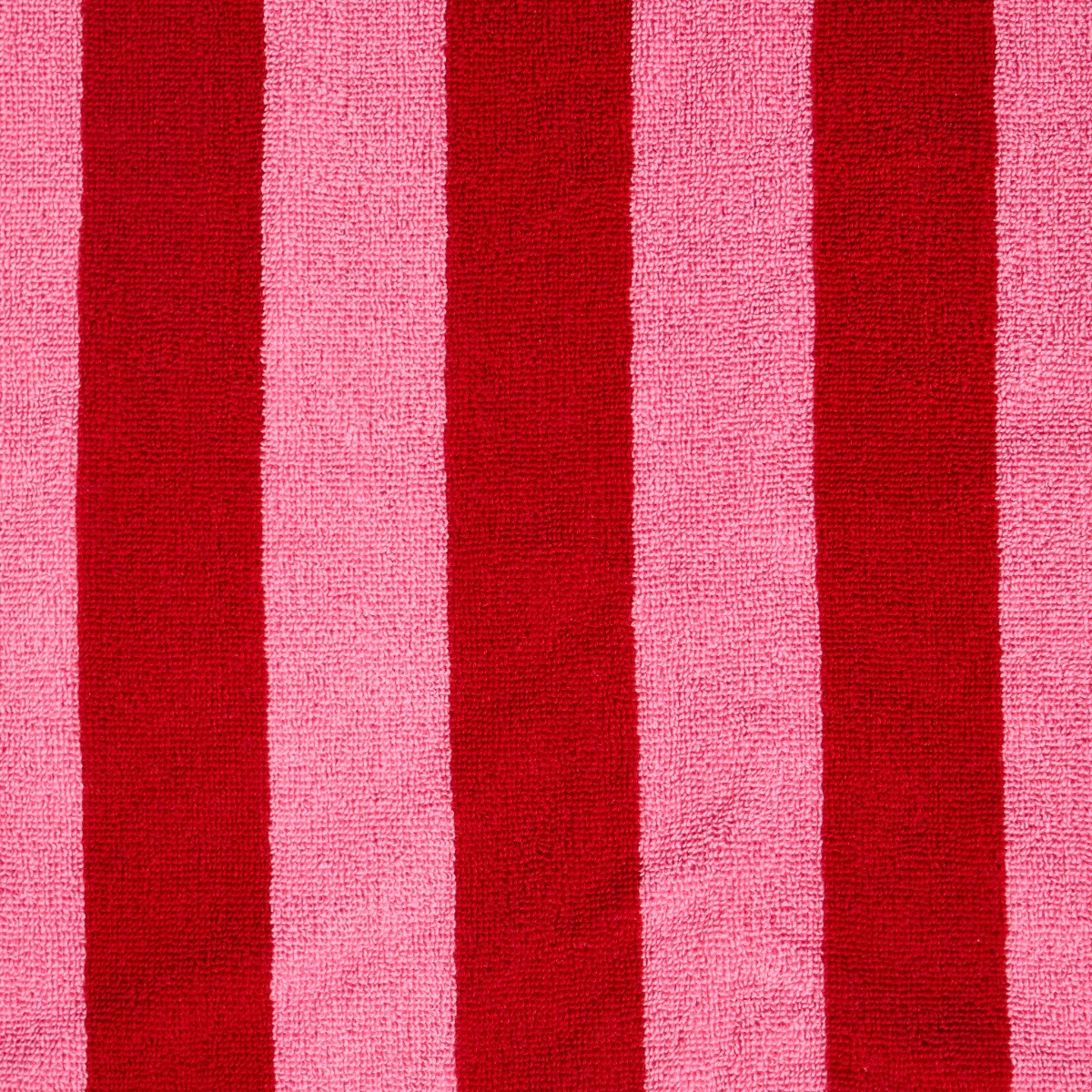 OHS 100% Cotton Jacquard Striped Towel - Pink/Red>