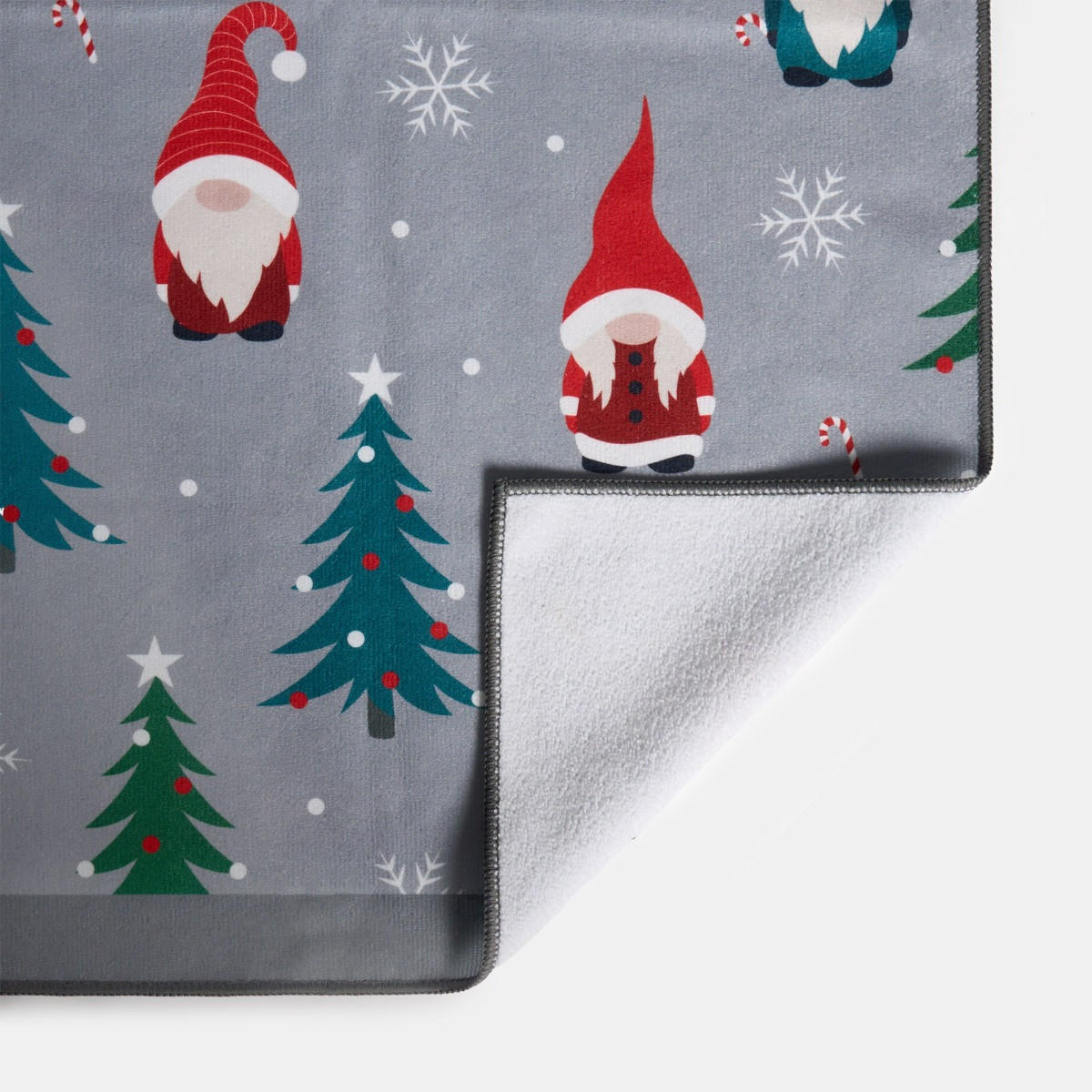 OHS Christmas Gonk Hand Towel - Grey>