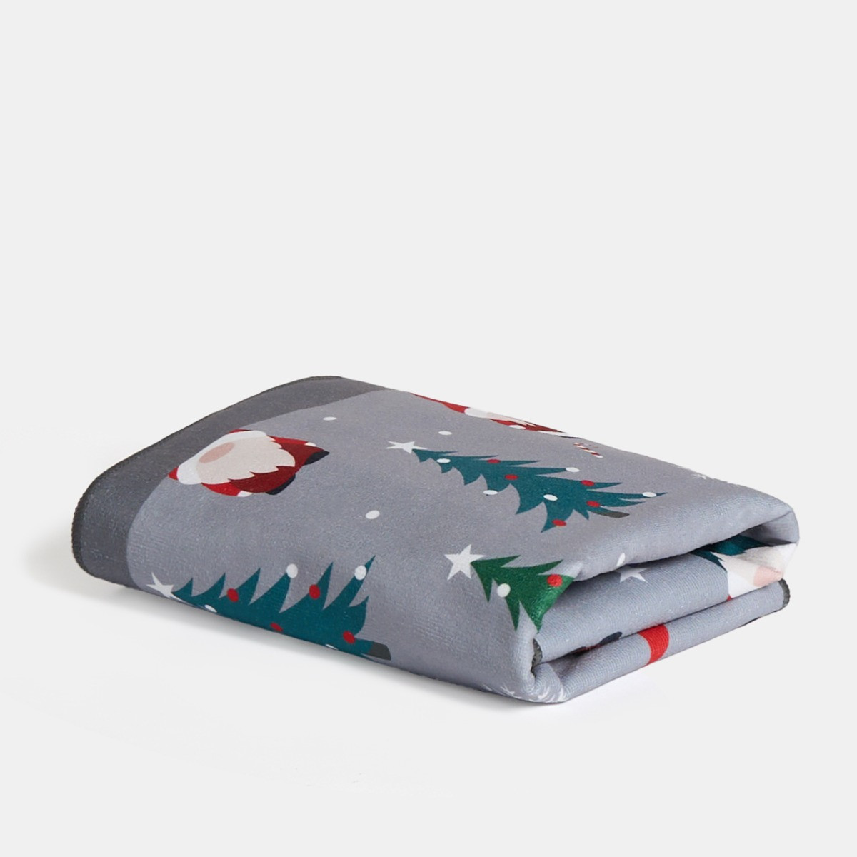 OHS Christmas Gonk Bath Towel - Grey>