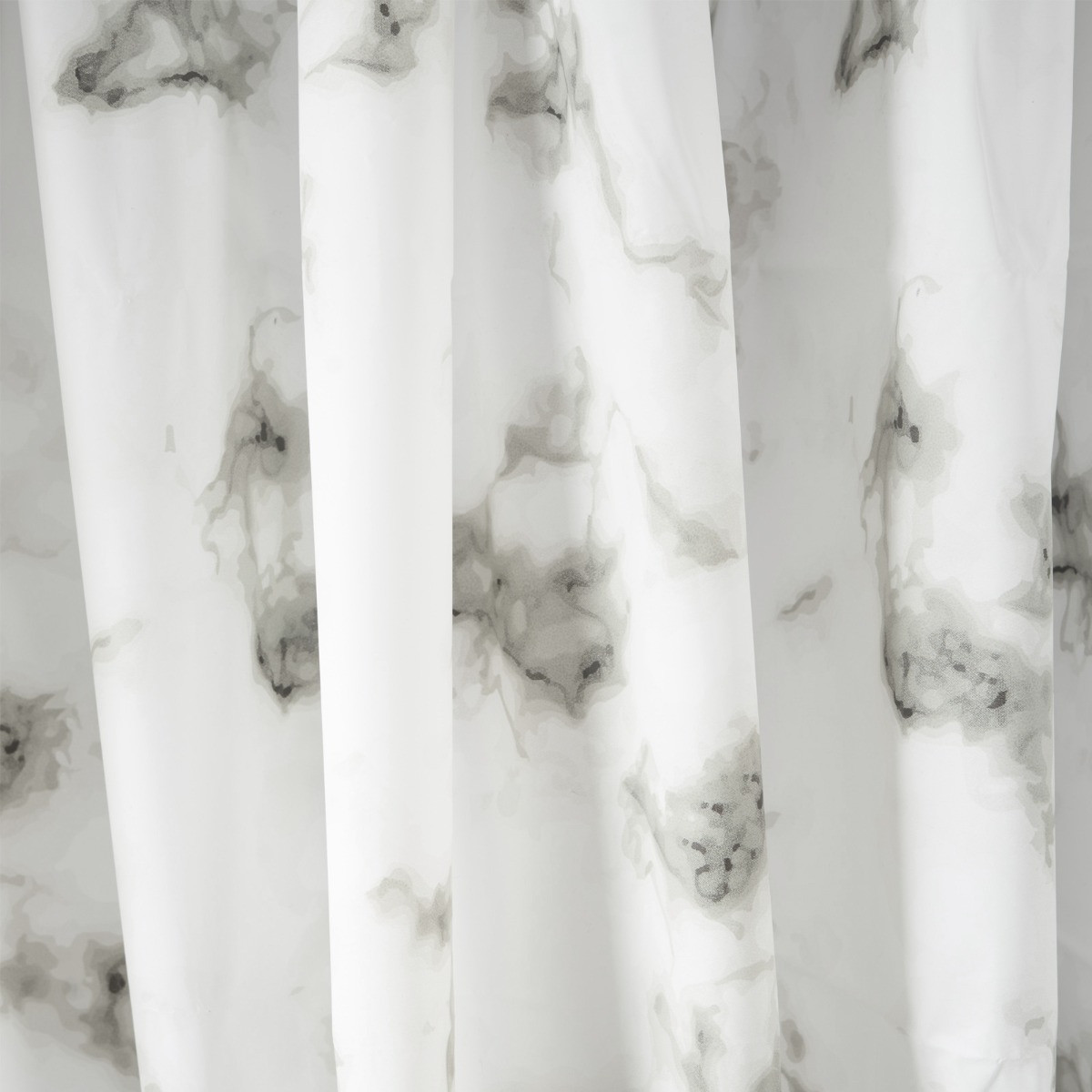 OHS Marble Shower Curtain - Grey/White>