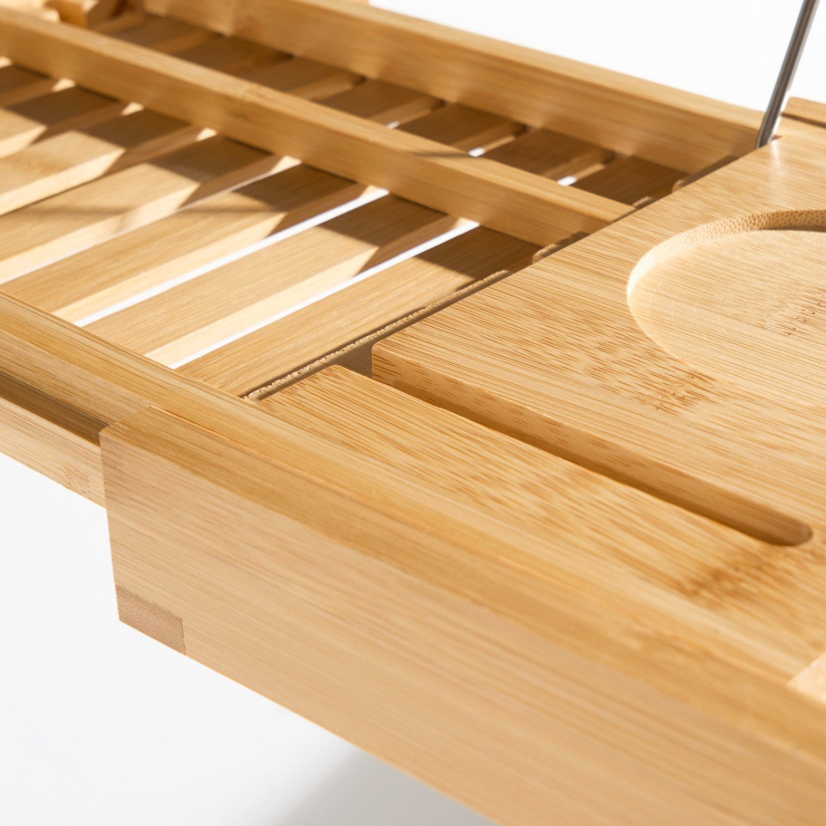 OHS Wooden Extendable Bath Rack - Natural>
