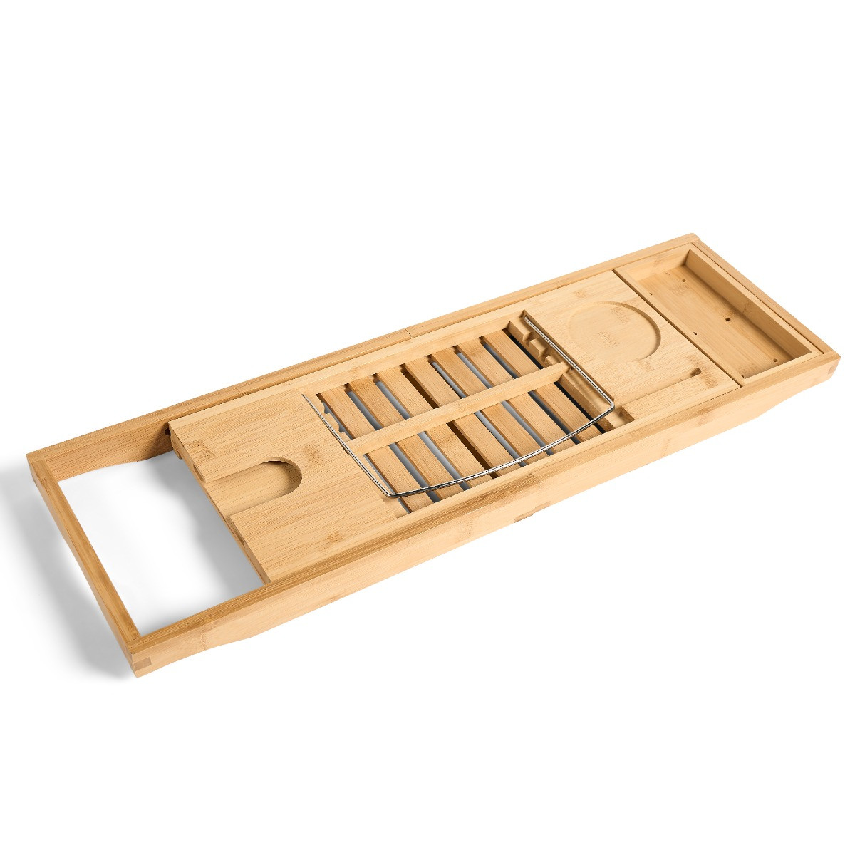 OHS Wooden Extendable Bath Rack - Natural>