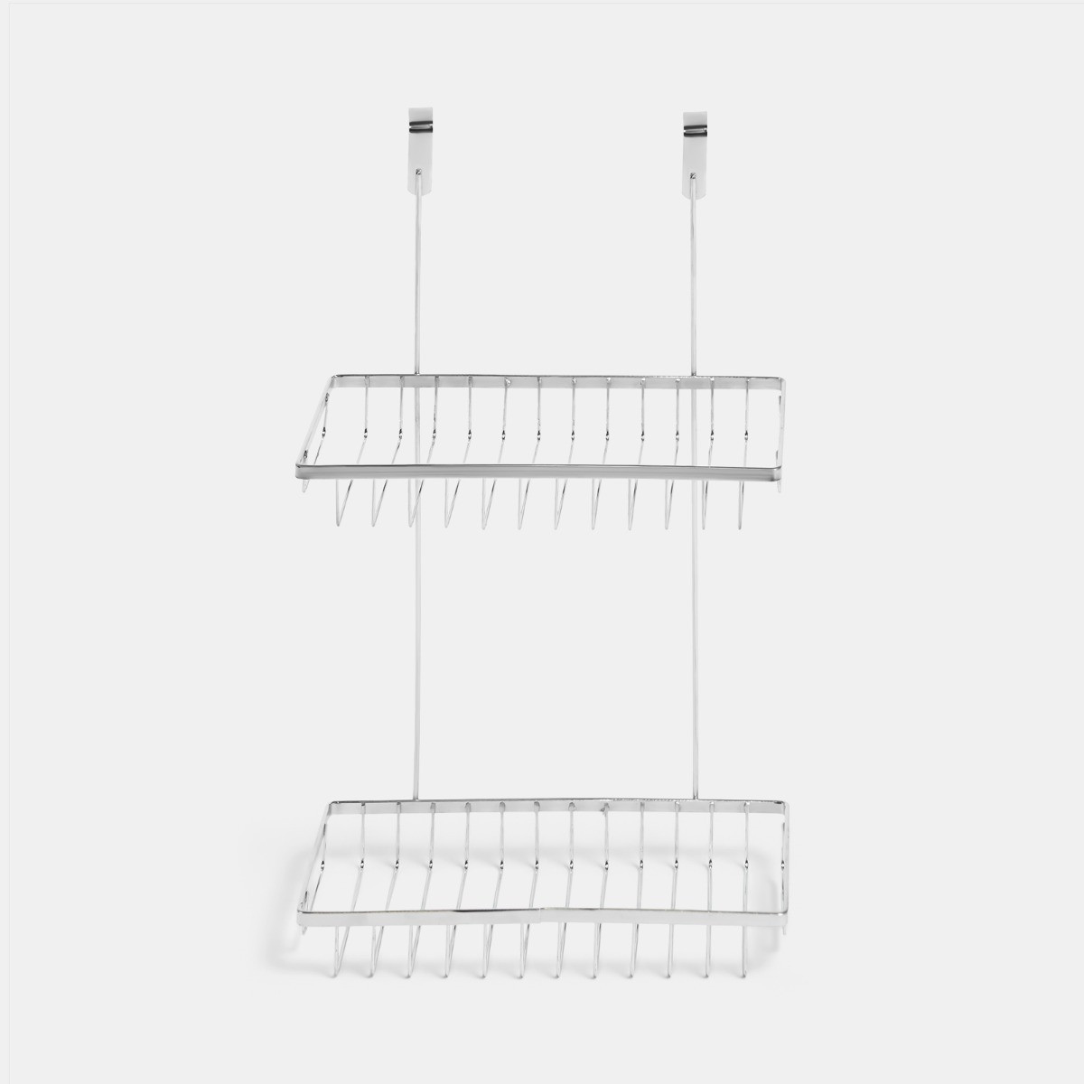 OHS Over The Door Double Shower Caddy - Silver>